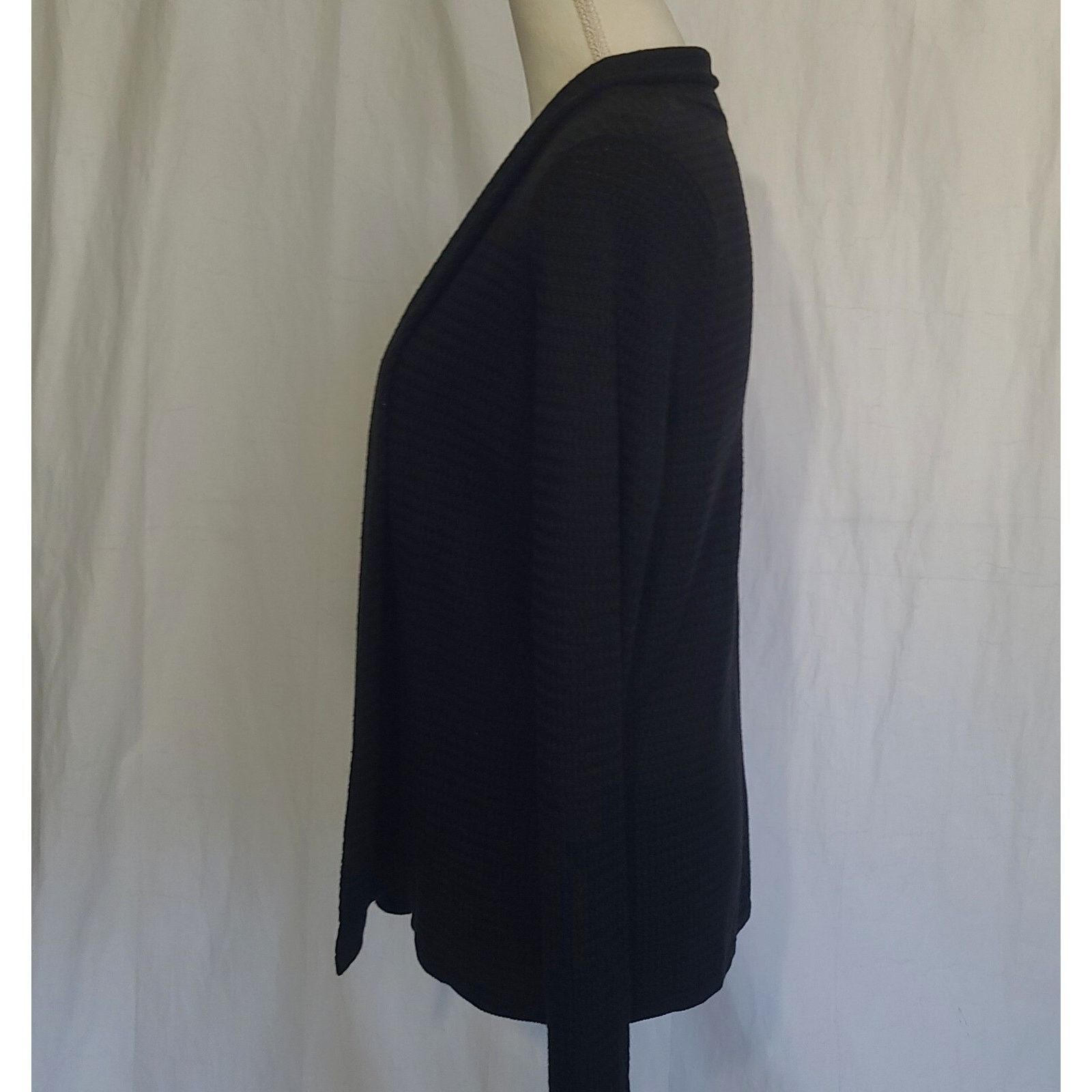 Eileen Fisher Eileen Fisher Black Knit Cardigan Sweater Small Long Sleeve Size S / US 4 / IT 40 - 4 Thumbnail