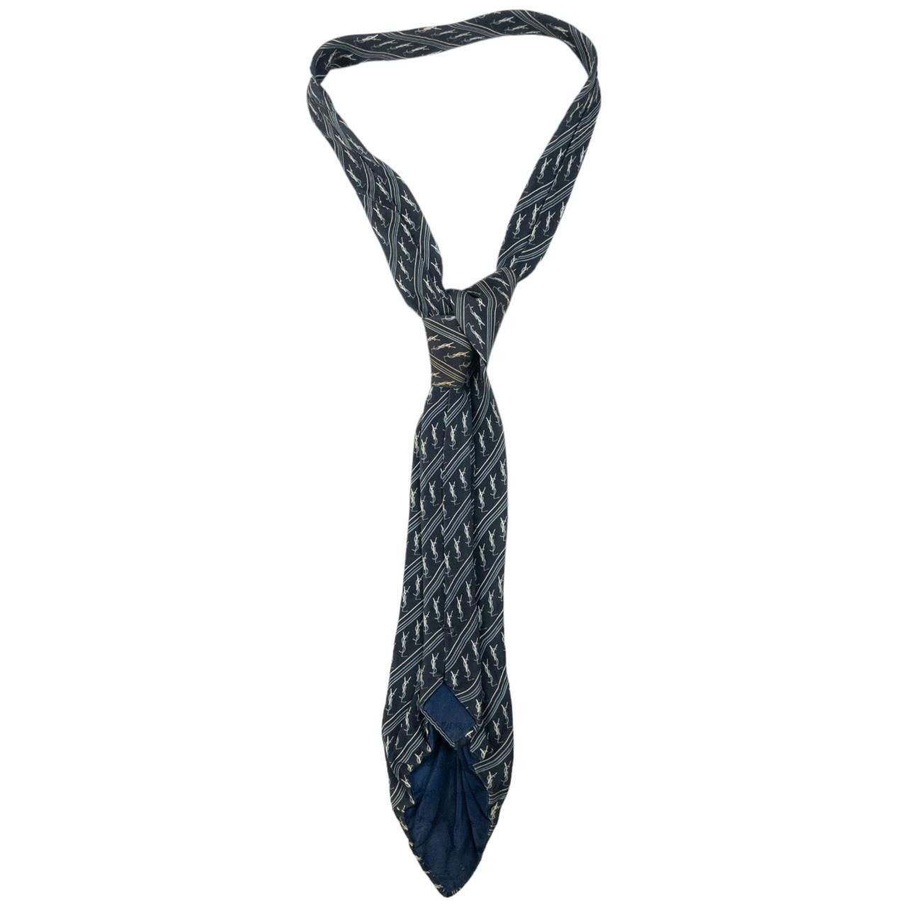 Yves Saint Laurent Vintage YSL Yves Saint Laurent Monogram Tie Size ONE SIZE - 2 Thumbnail