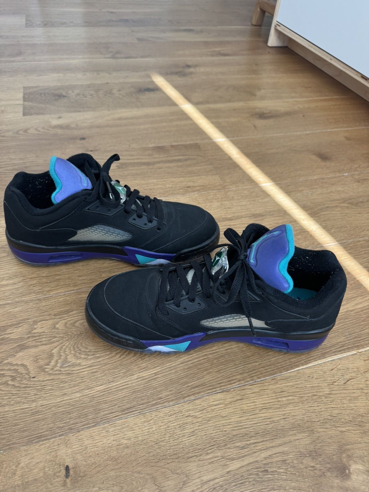 Jordan Brand Jordan 5 golf cleats. Black and purple. Nike. Leather outer. Size US 11 / EU 44 - 7 Thumbnail