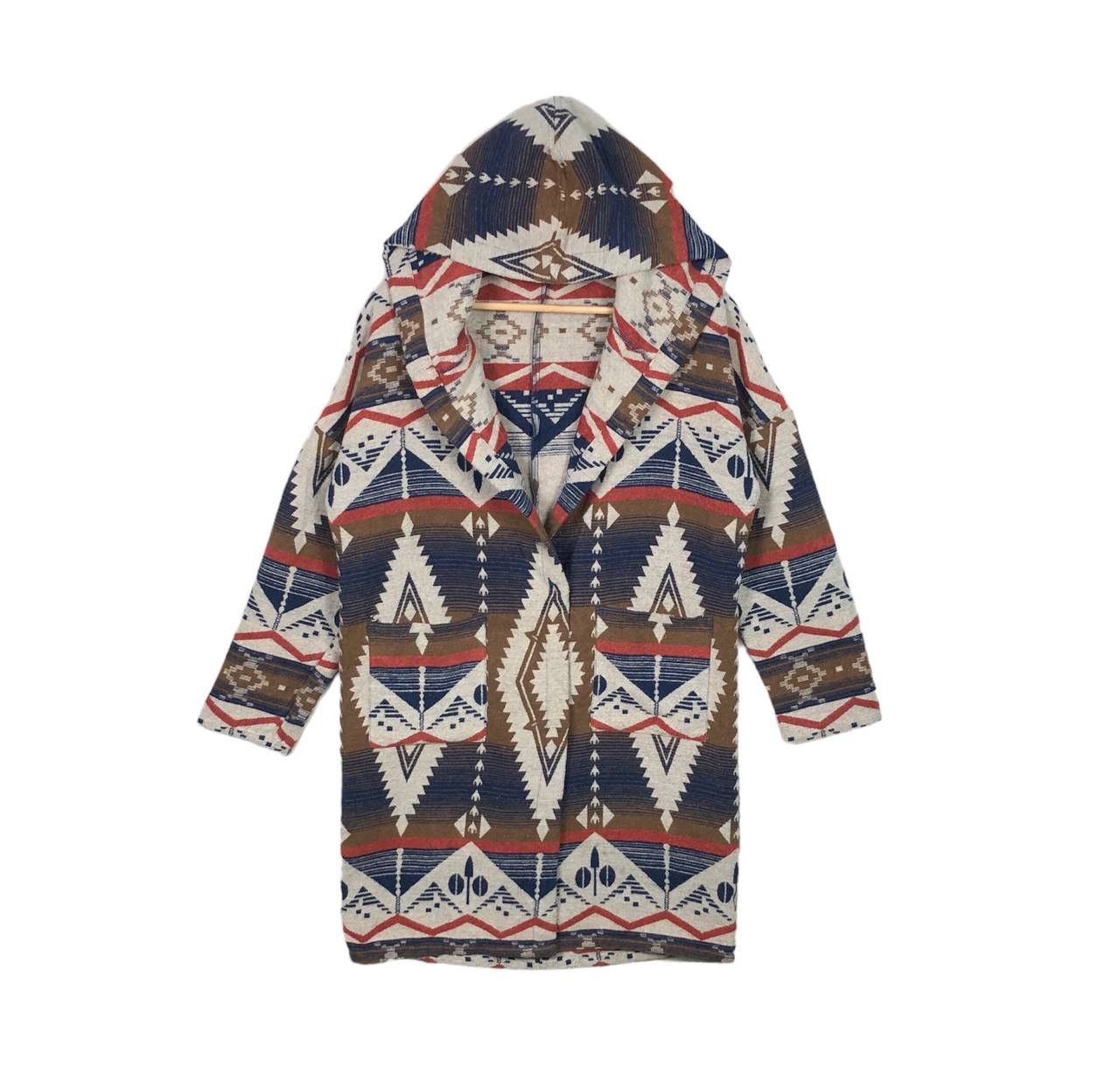 Vintage Vintage Navajo Aztec Native Wool Parka Jacket Hooded Size US M / EU 48-50 / 2 - 1 Thumbnail