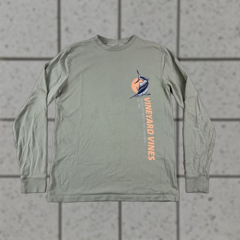 Vineyard Vines Vineyard Vines Marlin Longsleeve Harbor Fishing Longsleeve T Shirt XS Men Green Size US XS / EU 42 / 0 - 1 Thumbnail