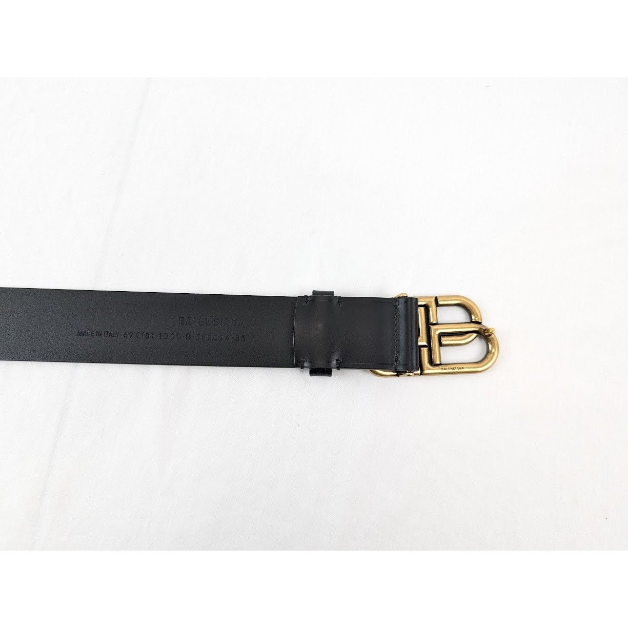 Balenciaga o1rshd1 Size: 85 / BB Extra Large Belt in Black Size 32 - 8 Thumbnail