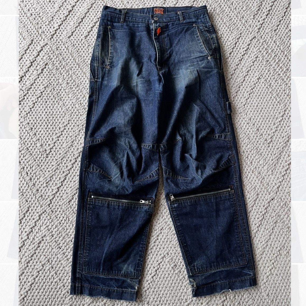 W&LT W&LT Walter van Beirendonck 90’s zippered pocket baggy jean Size US 32 / EU 48 - 1 Thumbnail