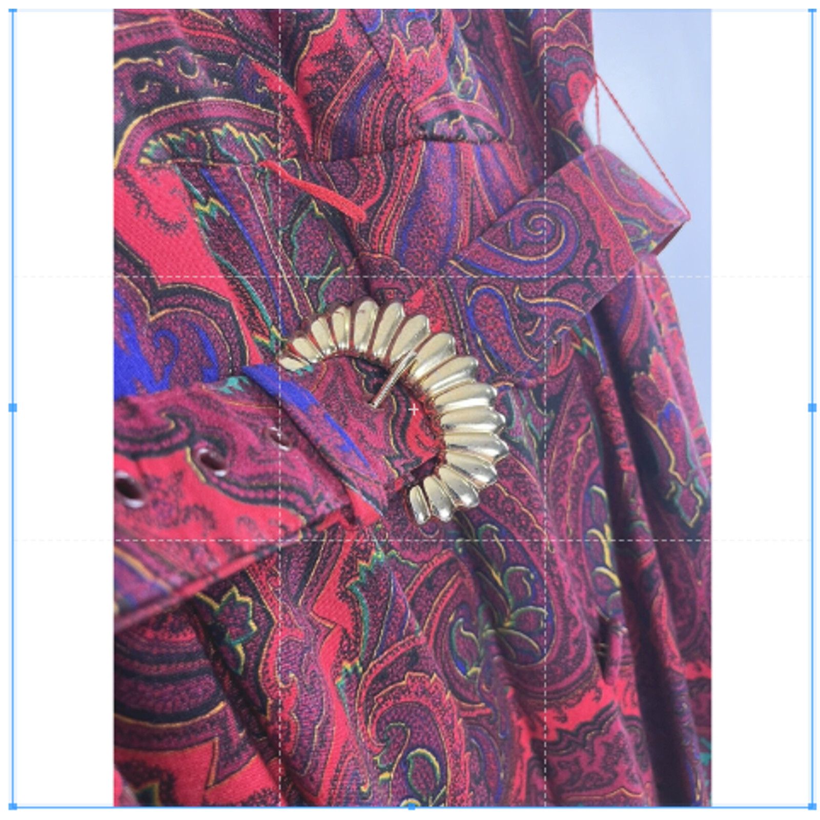 Melissa Women's Vintage Red Paisley Melissa Wrap Dress 8 Size M / US 6-8 / IT 42-44 - 4 Thumbnail