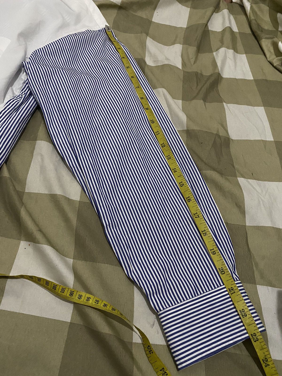 Jil Sander × Uniqlo Uniqlo x Jil sander stripe oversize hidden button Shirt Size US L / EU 52-54 / 3 - 15 Thumbnail
