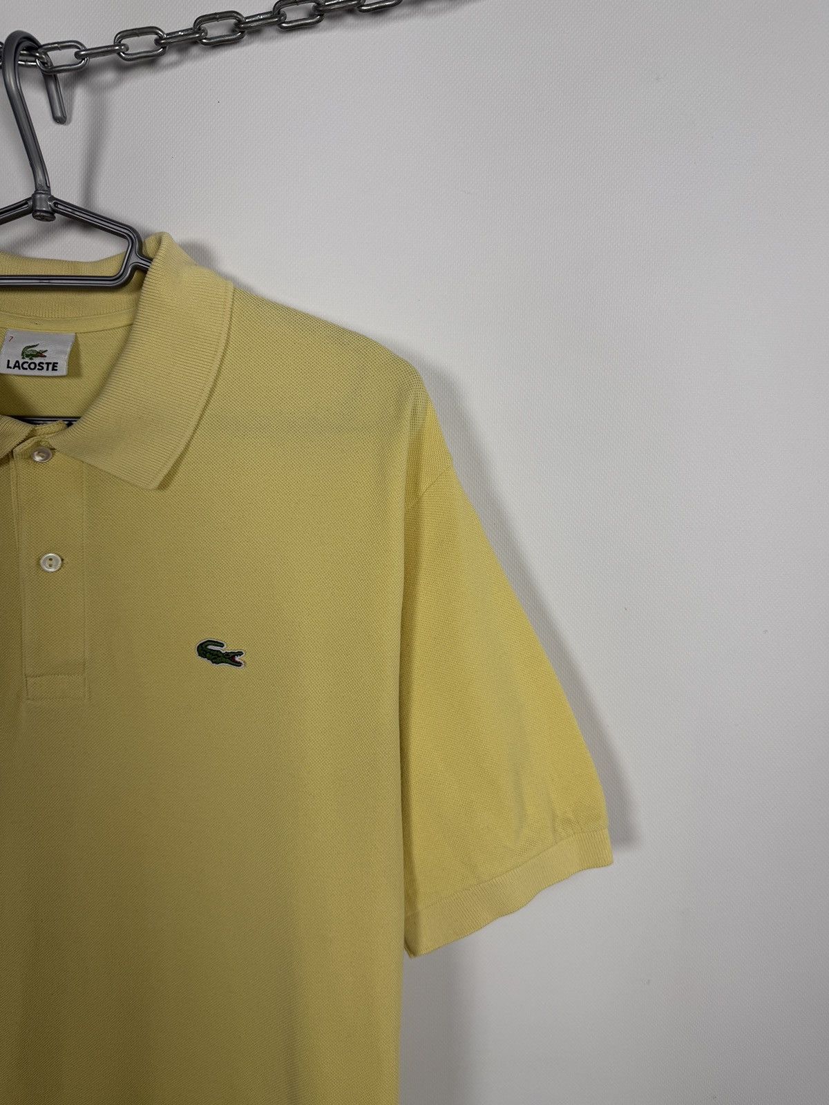 Lacoste Men’s Lacoste Vintage Short Sleeve Polo Shirt Yellow Size 7 Size US XXL / EU 58 / 5 - 2 Thumbnail