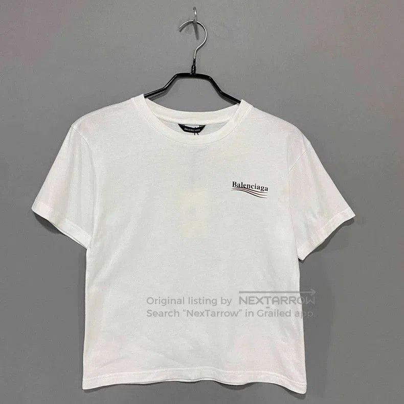 Balenciaga Balenciaga White Coke Short Sleeve Tee. Size US M / EU 48-50 / 2 - 1 Thumbnail