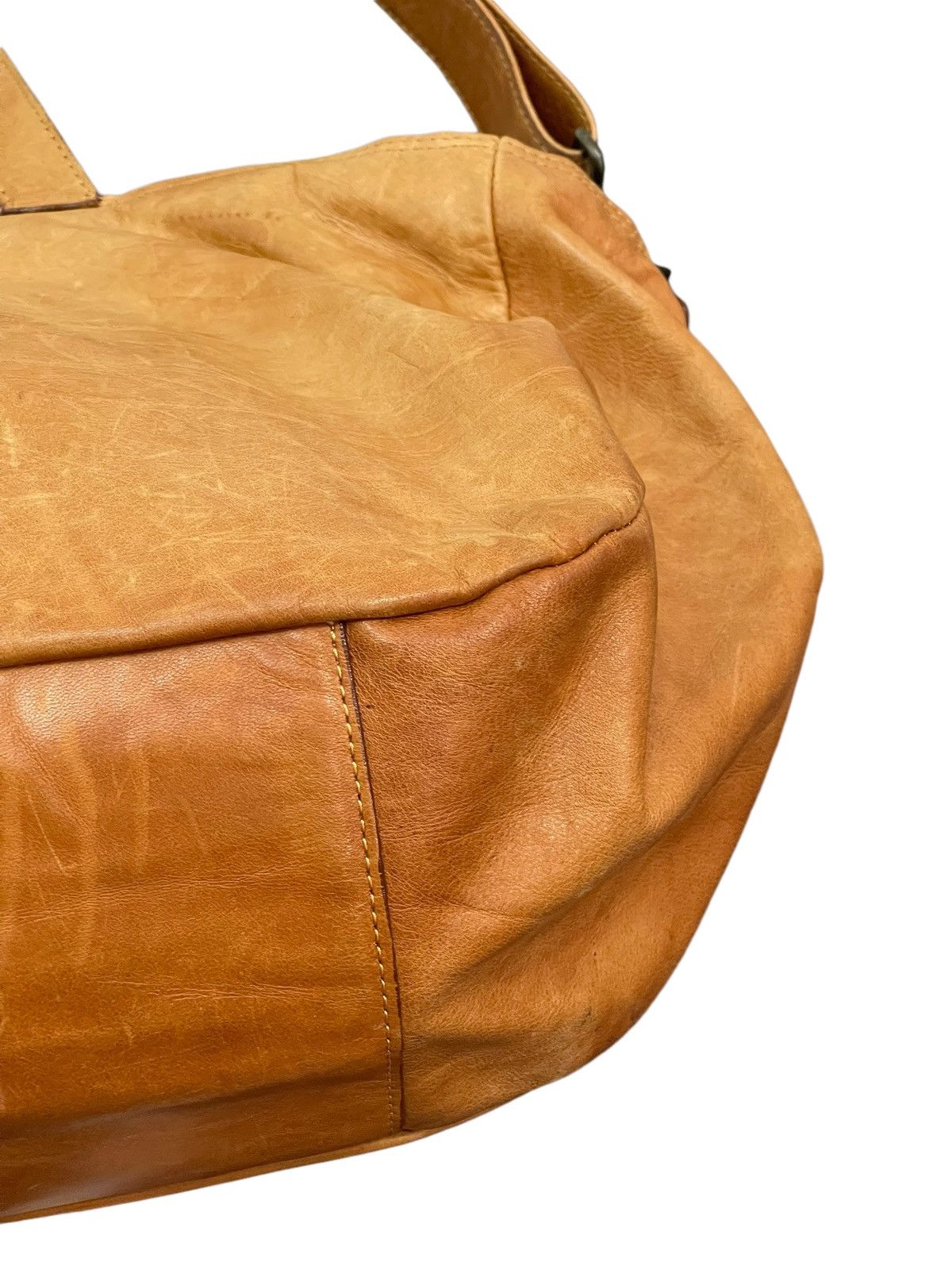 Japanese Brand Full Leather Patina Brown Sebenie Tote 3 Way Bag 1🟩1 Size ONE SIZE - 14 Thumbnail