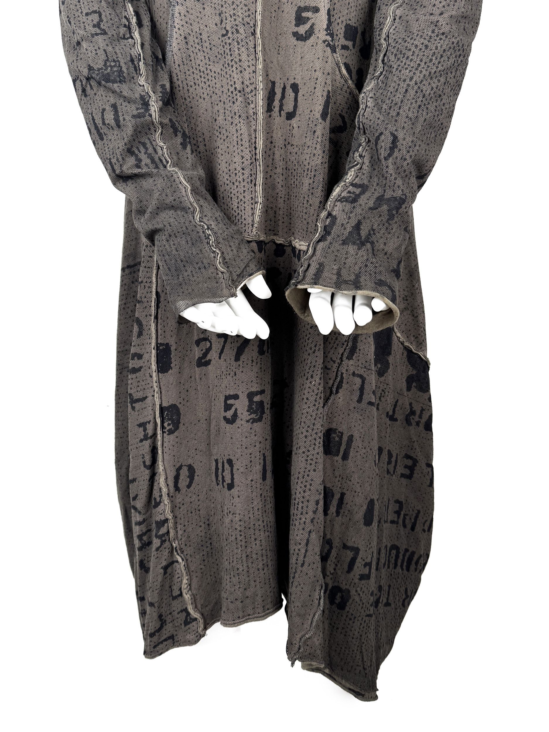 Rundholz Rundholtz Black Label Dress Patchwork Print Mesh Olive Size S / US 4 / IT 40 - 11 Thumbnail