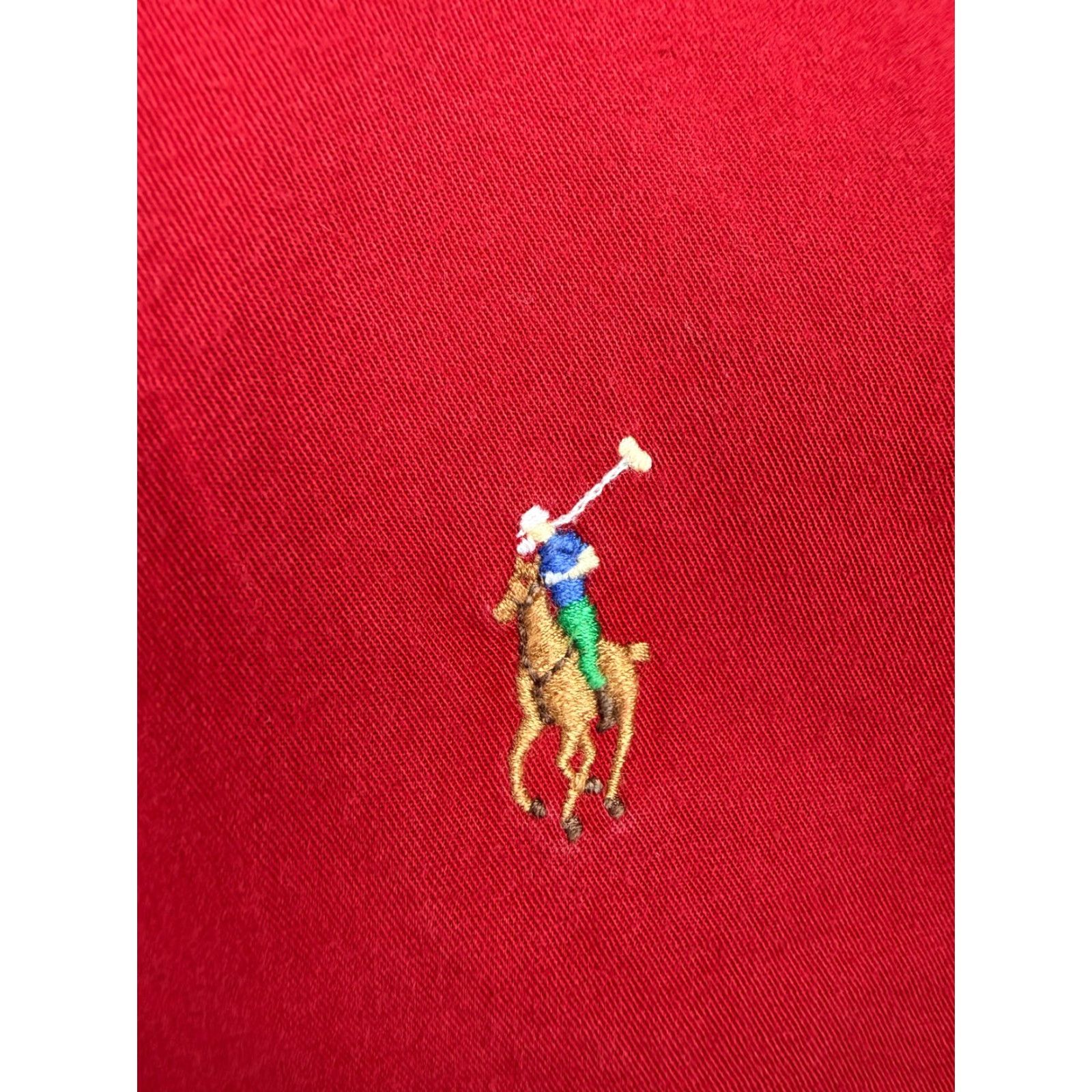 Ralph Lauren VINTAGE Ralph Lauren Blake Shirt XL Oversized Button-Up Red Cotton Twill 90s Preppy Mens Size US XL / EU 56 / 4 - 5 Thumbnail