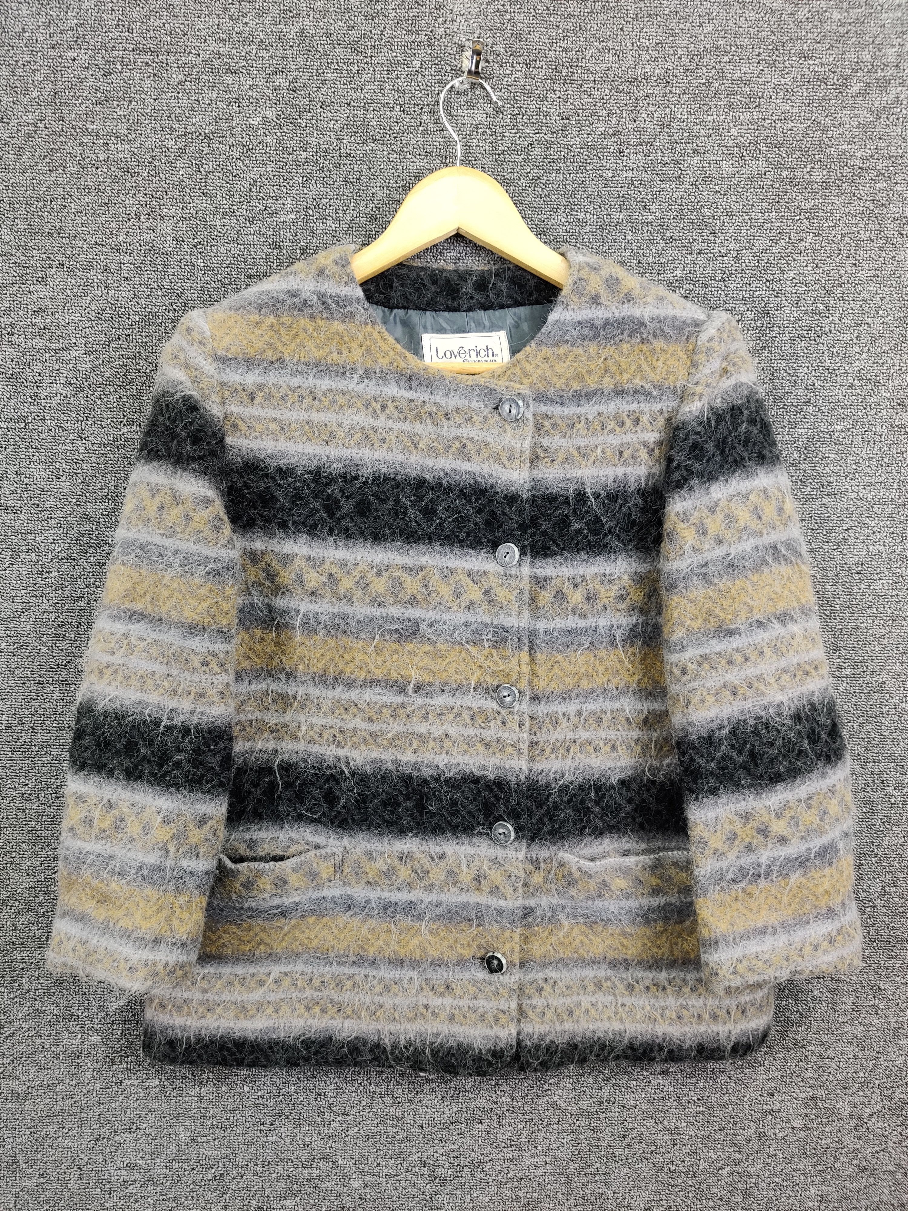 Japanese Brand Love Rich Cardigan Mohair Fair Isle Button Ups Size US M / EU 48-50 / 2 - 1 Thumbnail
