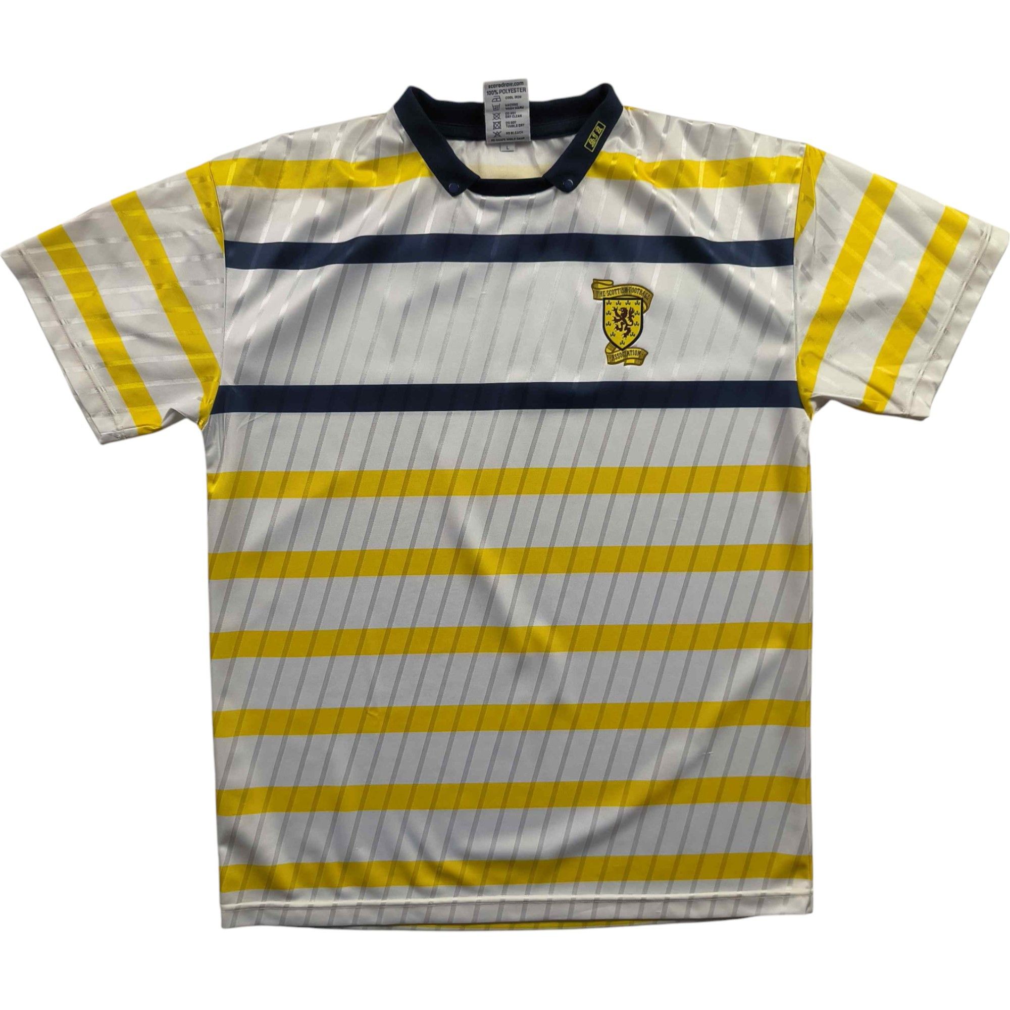 Other Scotland 1988-90 Score Draw away retro football jersey L Size US L / EU 52-54 / 3 - 1 Thumbnail