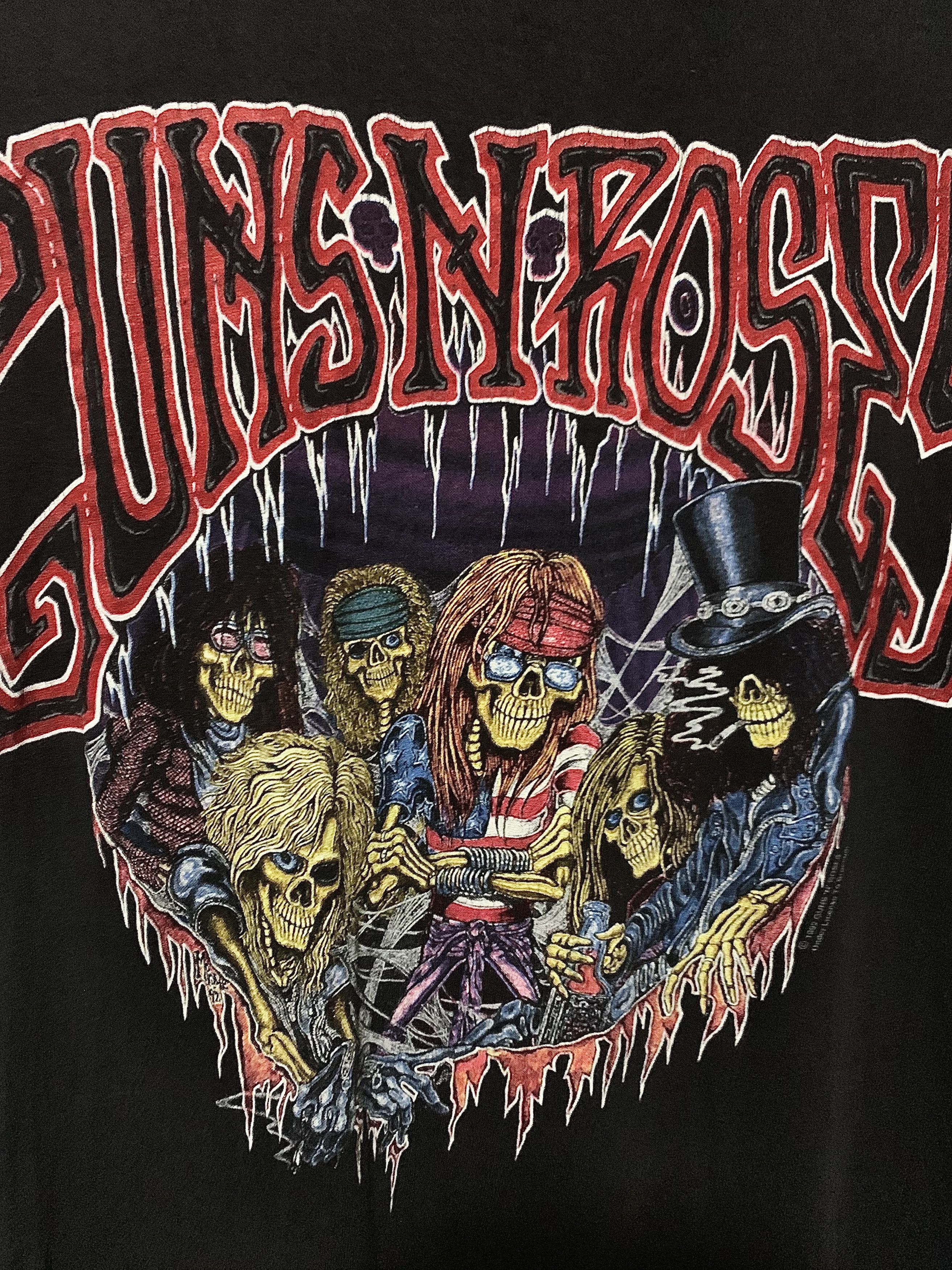 Band Tees 🔥RARE🔥 VINTAGE Guns N Roses T-SHIRT GNR Size US L / EU 52-54 / 3 - 2 Thumbnail