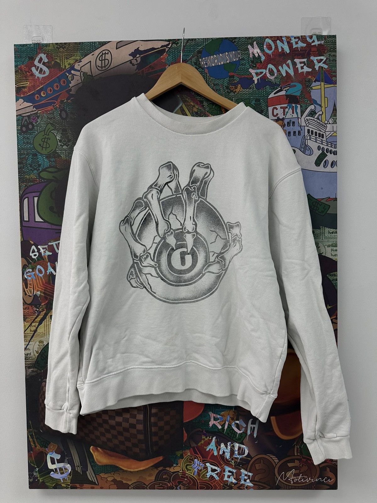 Gallery Dept. Gallery Dept Crewneck Sweatshirt G-Ball White Size US M / EU 48-50 / 2 - 1 Thumbnail