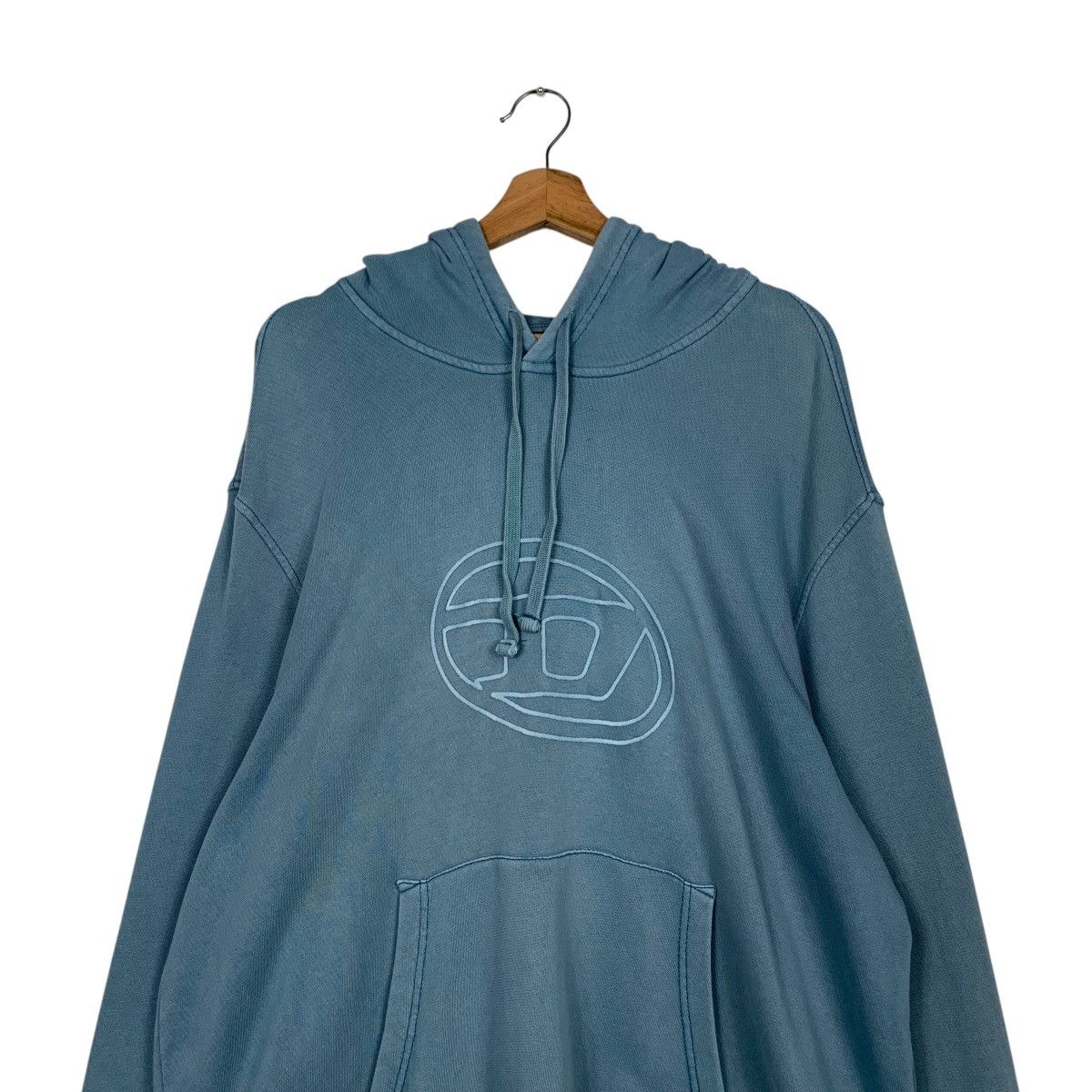 Diesel DIESEL Big Logo Pullover Hoodie Sweatshirt #2528-C114 Size US XXL / EU 58 / 5 - 11 Thumbnail
