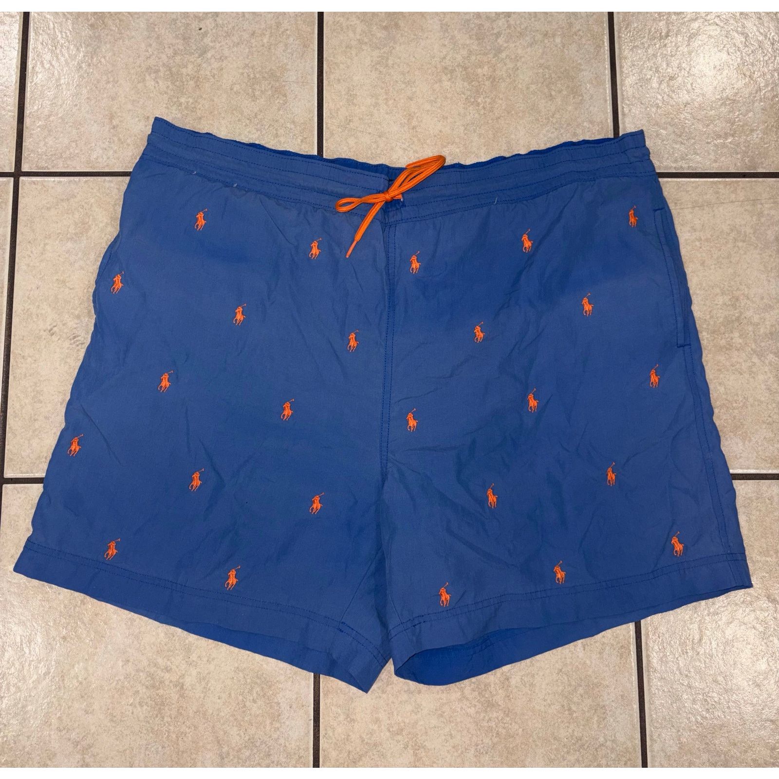 Polo Ralph Lauren Polo Ralph Lauren y2K swim trunks XL blue orange Size US 36 / EU 52 - 1 Thumbnail