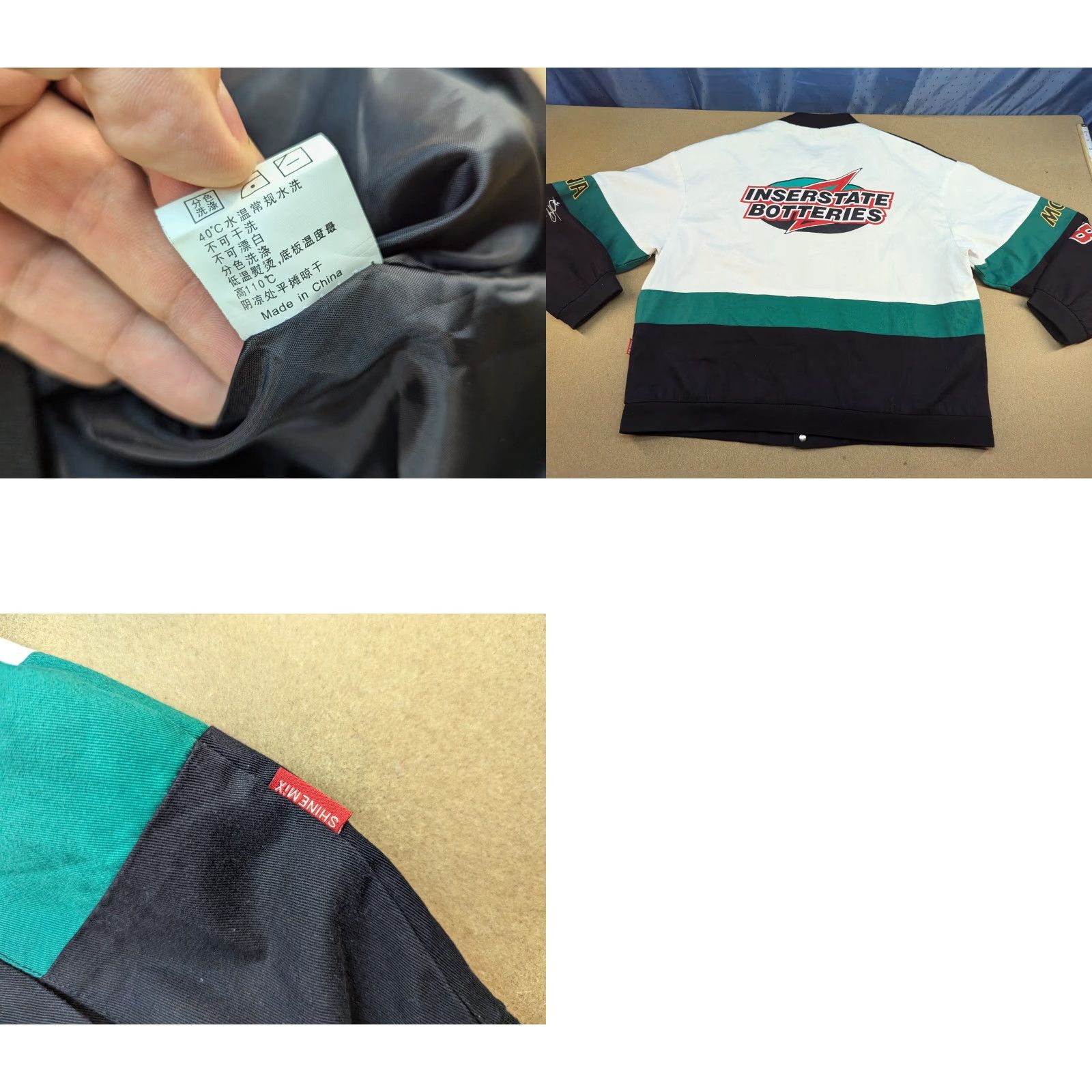 NASCAR Shinemix Interstate Batteries Racing Jacket Mens Large Nascar Bomber Formula 1 Jacket, Multicolor, Full Zip, Water Resistant, Pockets, Polyester Size US L / EU 52-54 / 3 - 9 Thumbnail