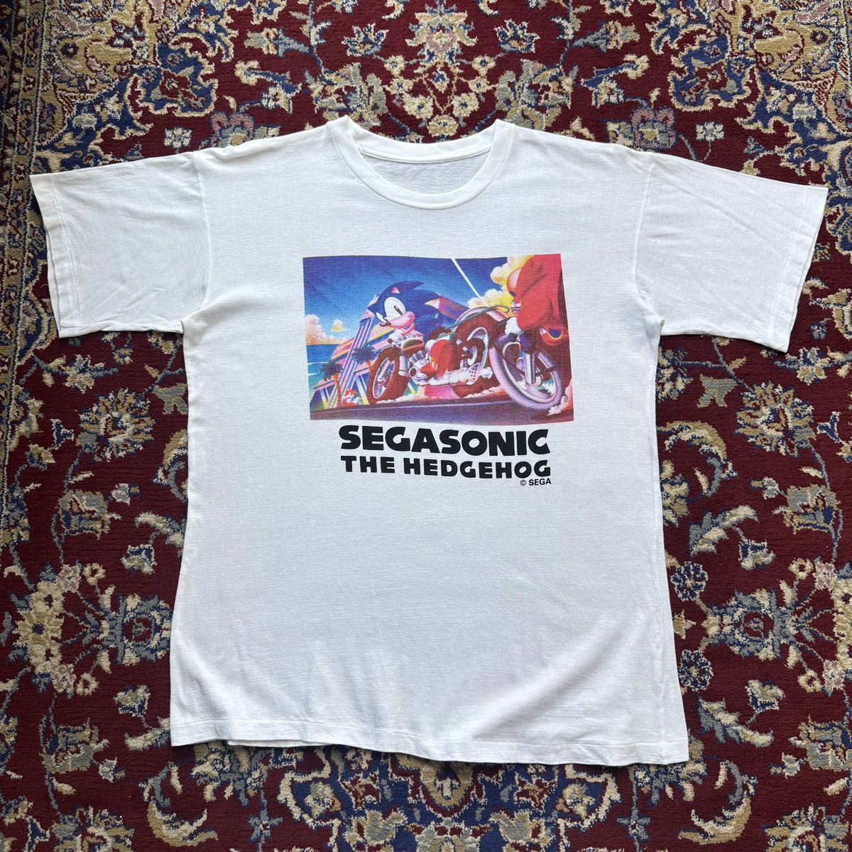 Playstation Vintage 90s Sega Sonic the Hedgehog video game promo tee Size US M / EU 48-50 / 2 - 4 Thumbnail