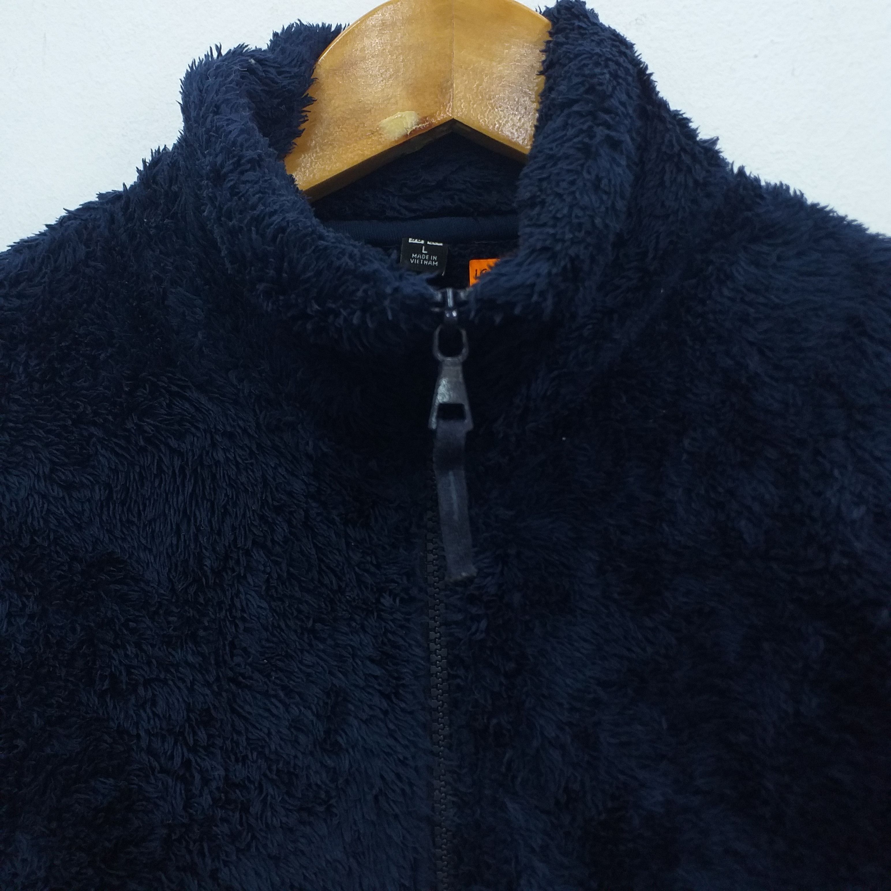 Japanese Brand VTG Uniqlo Silky Fleece Zipper Jacket Navy Blue -J009 Size US L / EU 52-54 / 3 - 3 Thumbnail