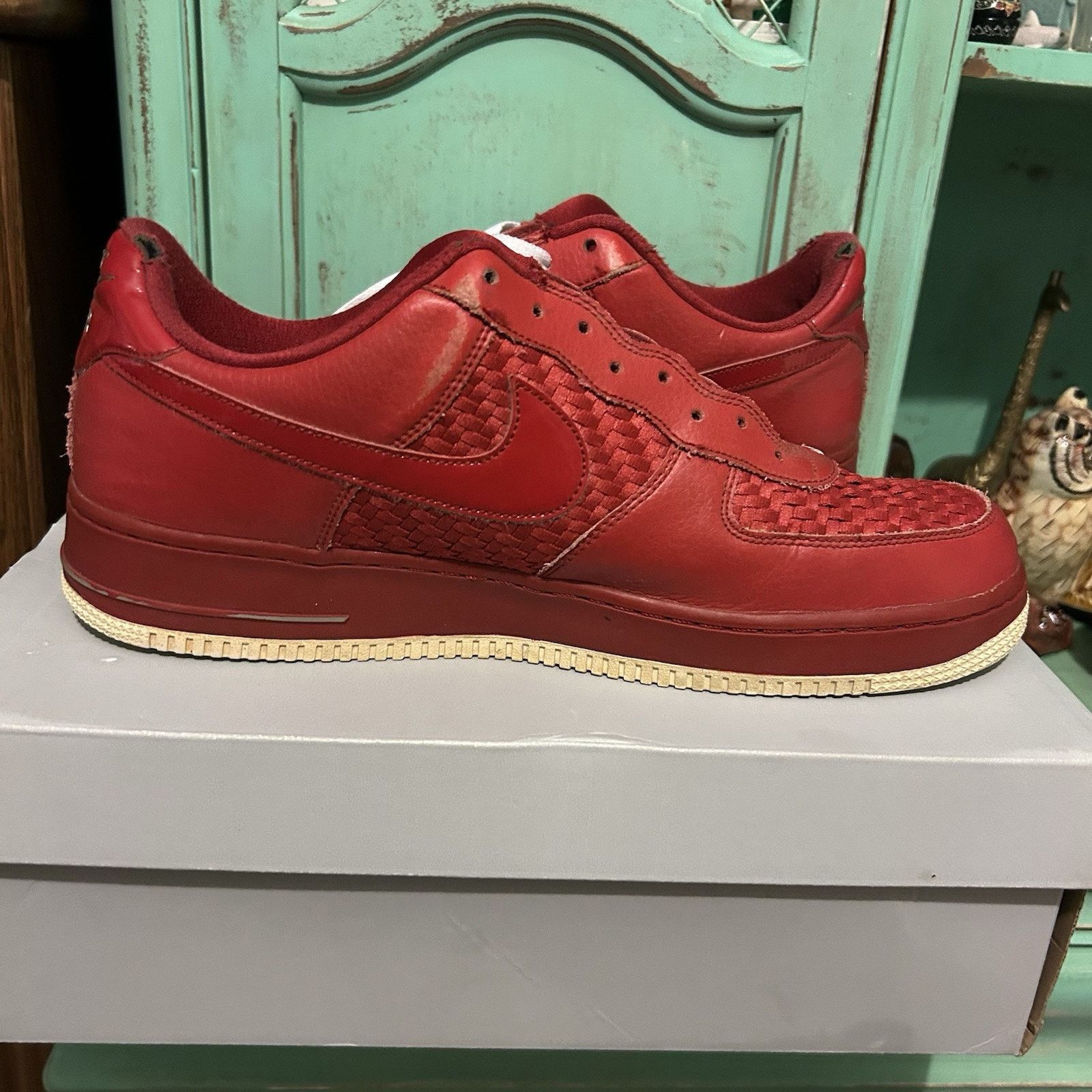 Nike Nike Air Force 1 ‘07 LV8 Gym Red Woven Low 718152-605 13 Size US 13 / EU 46 - 8 Thumbnail