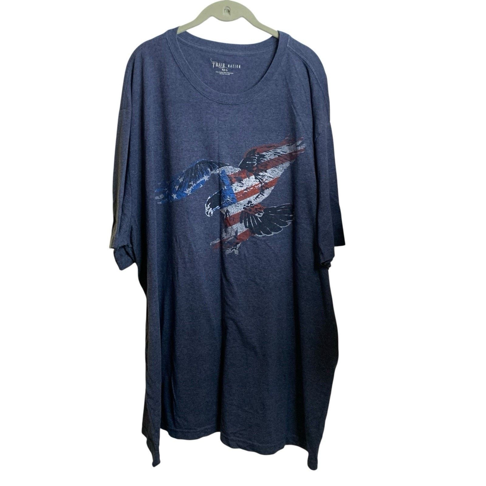Nordstrom 4XL True Nation Mens Graphic T-Shirt Men's USA Flag Eagle Size US XXL / EU 58 / 5 - 2 Thumbnail