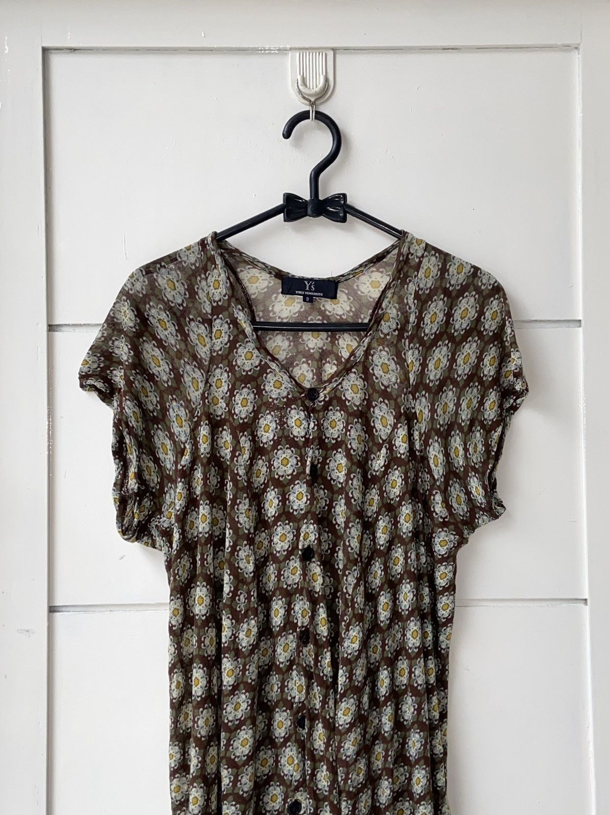 Y's × Yohji Yamamoto Y’S YOHJI YAMAMOTO Flowers Motive Shirt Size US XS / EU 42 / 0 - 9 Thumbnail