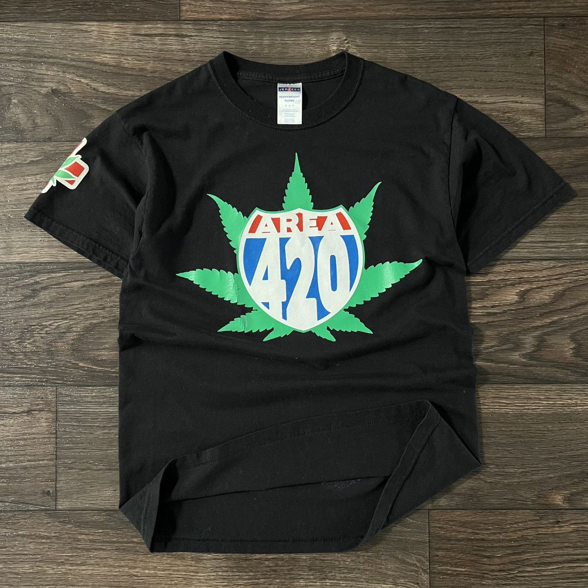 Jerzees 2000s Hightimes 420 Vintage Graphic Route 66 style Size US M / EU 48-50 / 2 - 1 Thumbnail
