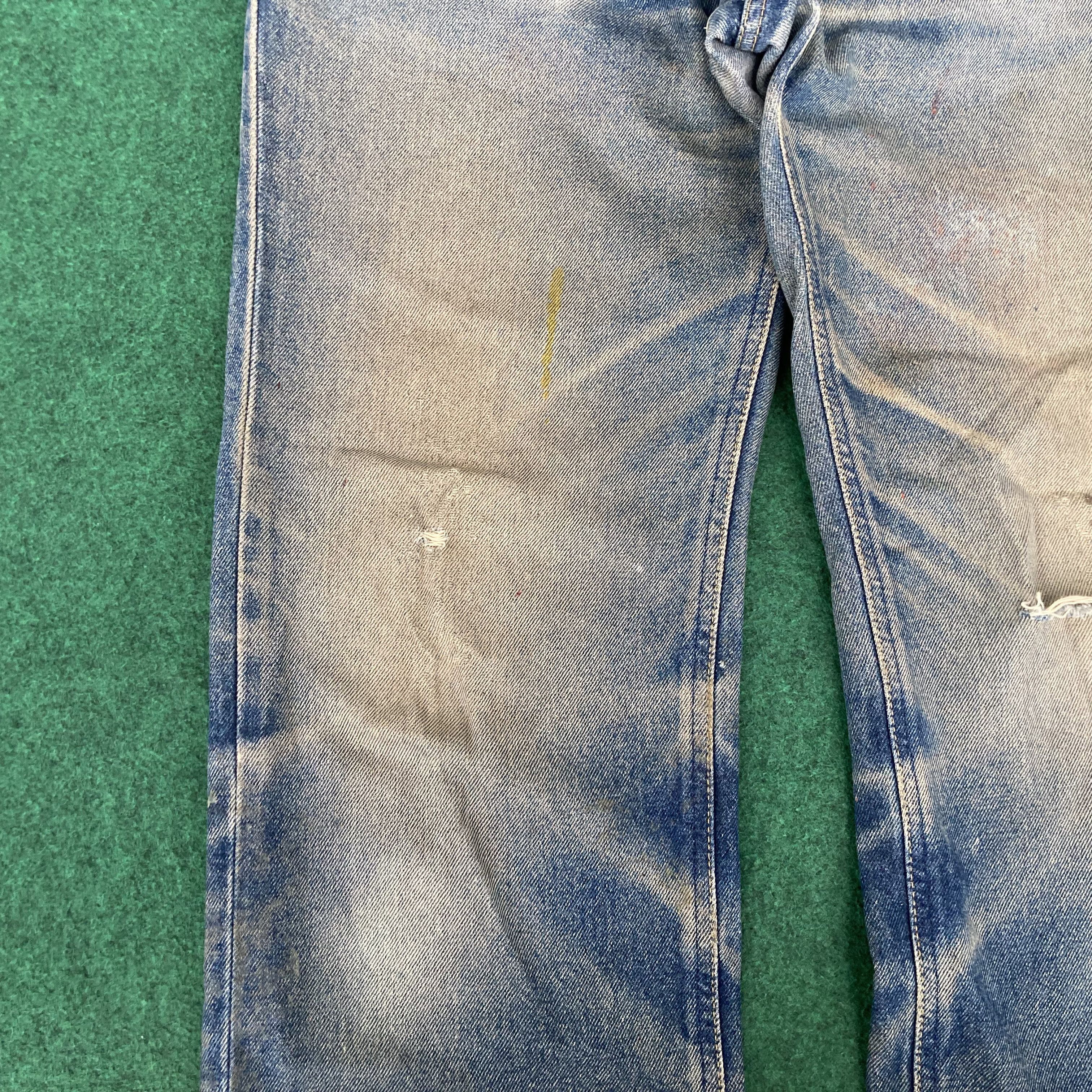 Lee Vintage Lee Faded Distressed Ripped Sz 30 Denim Jeans Size US 30 / EU 46 - 8 Thumbnail