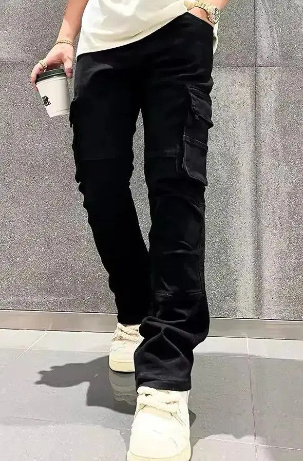 Japanese Brand Slim Fitting Straight Cargo Pant Size US 32 / EU 48 - 4 Thumbnail