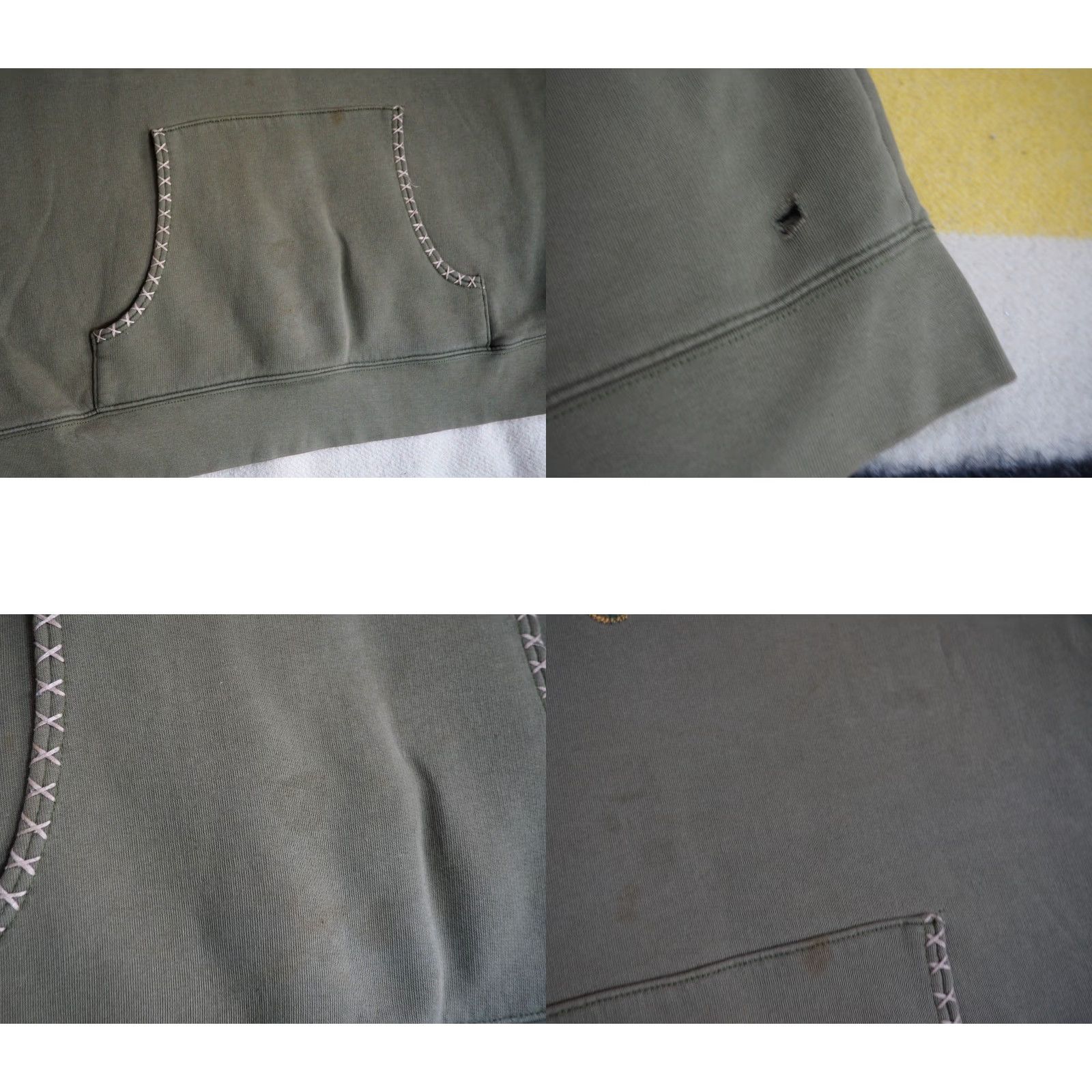 Logo 7 VTG Ipath Hoodie Mens XL 90s 2000s Y2k Faded Green Logo Baggy Grunge Sweatshirt Pullover Crew Neck Hooded Size US XL / EU 56 / 4 - 8 Thumbnail