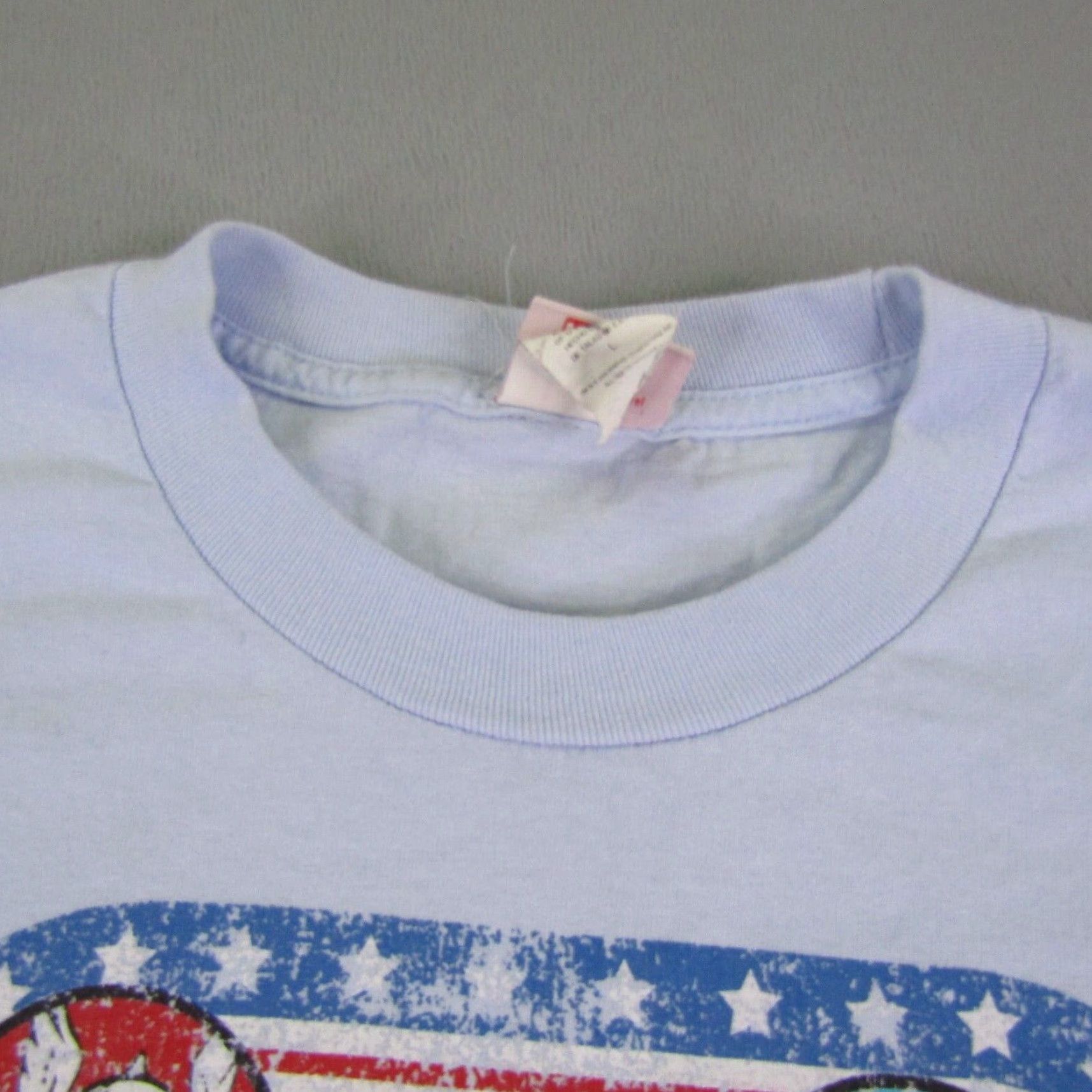 Vintage VINTAGE Marvel T-Shirt Mens Large Graphic Print Blue Captain America Super Hero Comic Movie 90s Size US L / EU 52-54 / 3 - 3 Thumbnail
