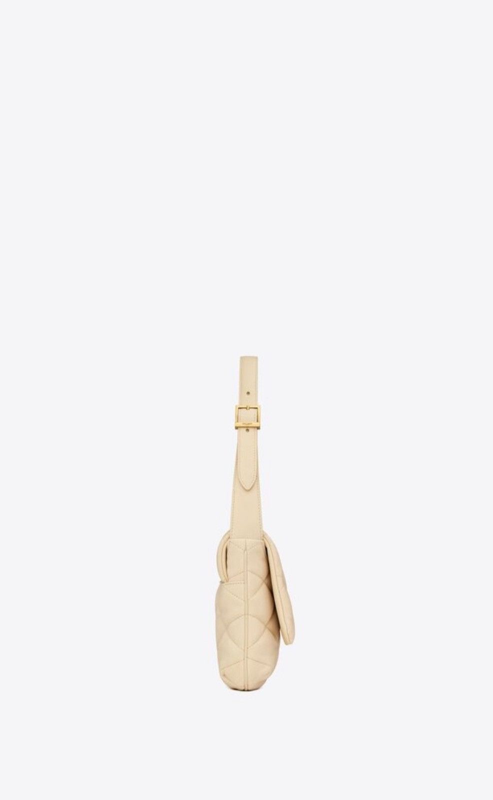 Saint Laurent Paris o1b1hav110824 Size: OS/ Hobo Quilted Bag in Beige Size ONE SIZE - 3 Thumbnail