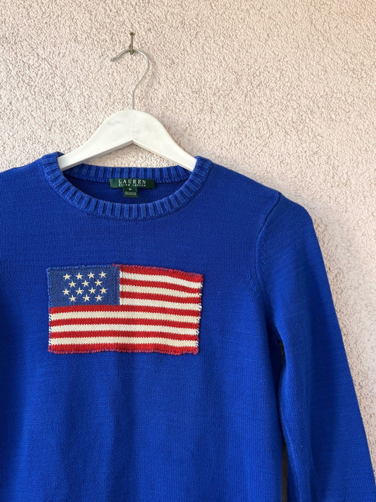 Ralph Lauren Ralph Lauren Women Vintage USA Big Logo Blue Sweater Size M Size M / US 6-8 / IT 42-44 - 3 Thumbnail