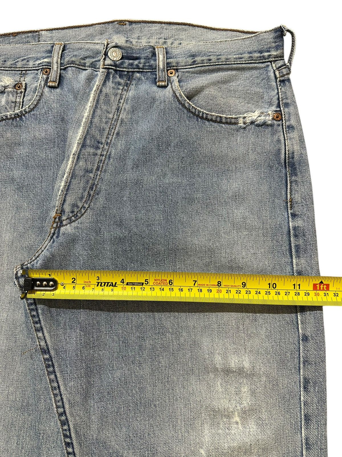 Levi's Vintage Japan 80s Levis 509 Blue Faded Wash Distressed Jeans Size US 33 - 16 Thumbnail