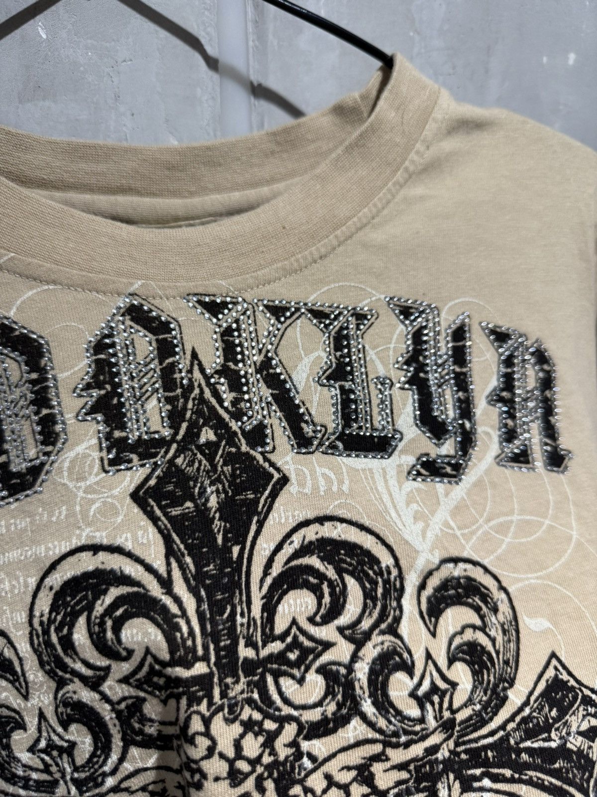 Brooklyn Xpress Y2K Vintage Brooklyn Xpress Rhinestones Tattoo Tshirt Size US M / EU 48-50 / 2 - 7 Thumbnail