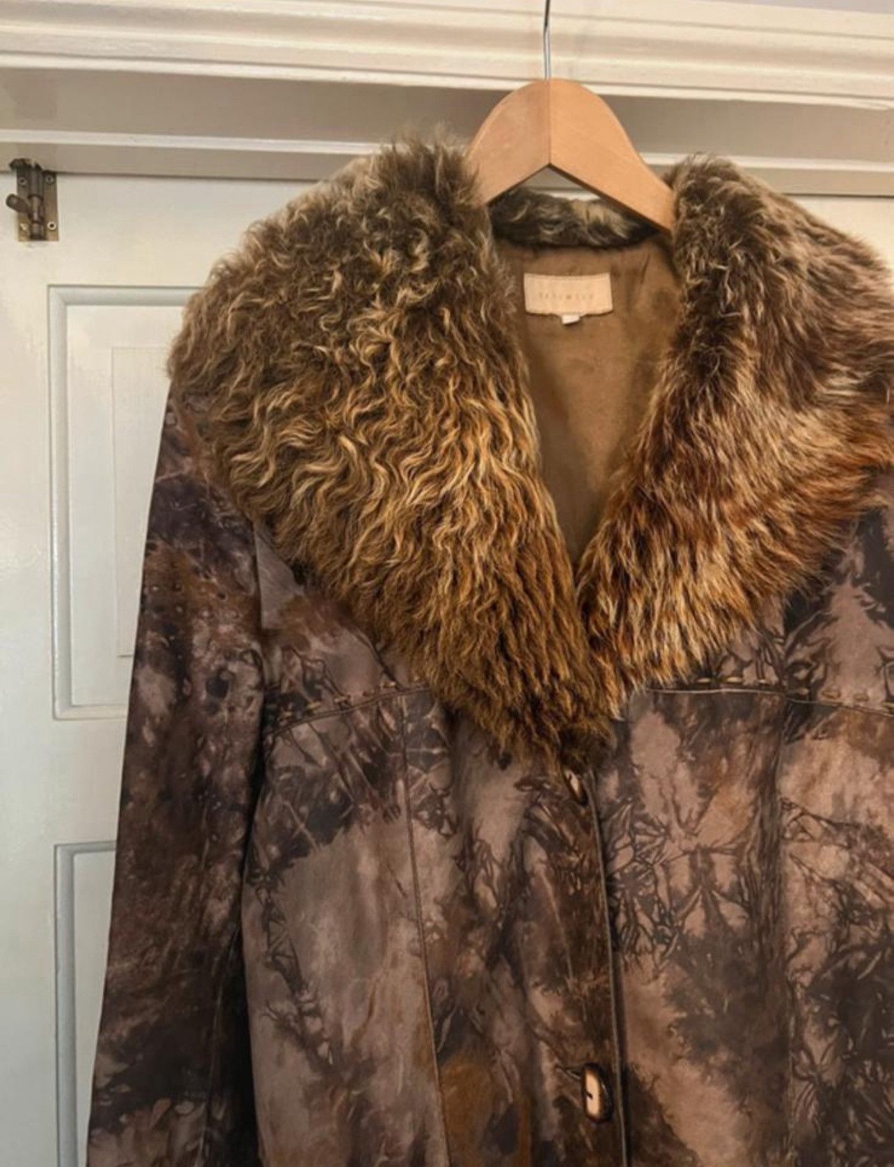 Other Italian vintage full length faux fur marble print coat Size M / US 6-8 / IT 42-44 - 2 Thumbnail