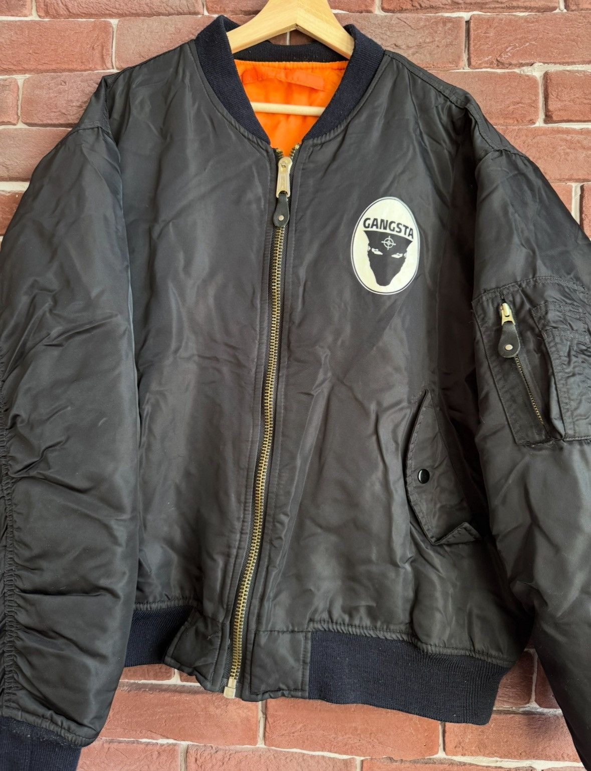 Thunderdome Rare 90s Ruffneck Gangsta Bomber Jacket Gabber Hardcore XL Size US XL / EU 56 / 4 - 3 Thumbnail