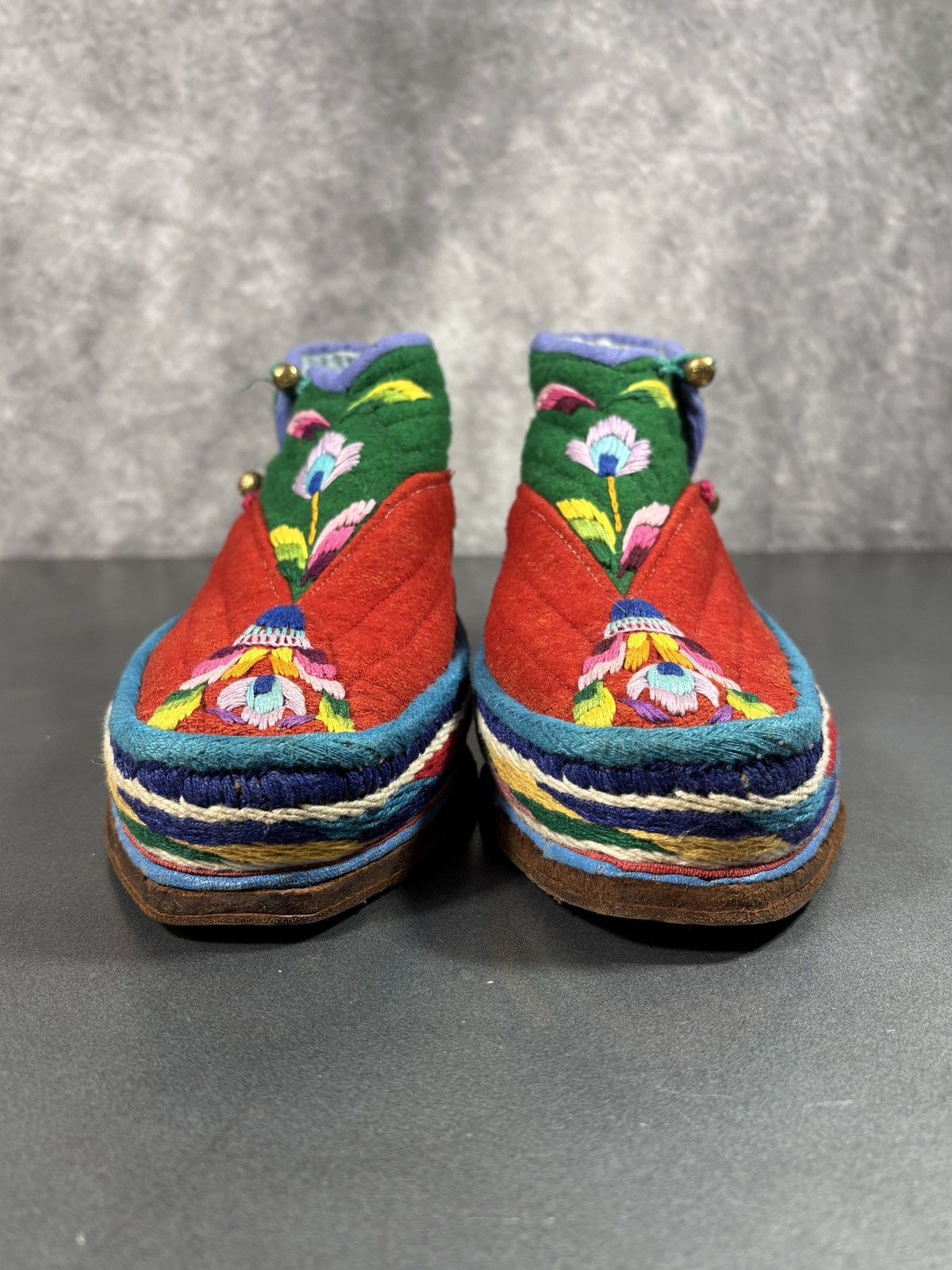 Vintage True Vintage Tibetan Boots Traditional Felt Lham 1970s Wool Size US 8.5 / IT 38.5 - 10 Thumbnail