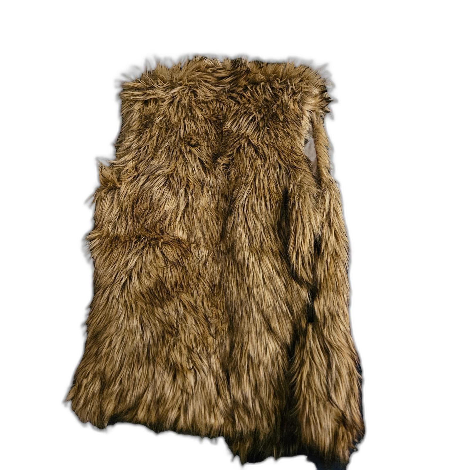 Designer Ci Sono by Cavichi Faux Fur Vest –Statement Piece, Size M Size M / US 6-8 / IT 42-44 - 3 Thumbnail