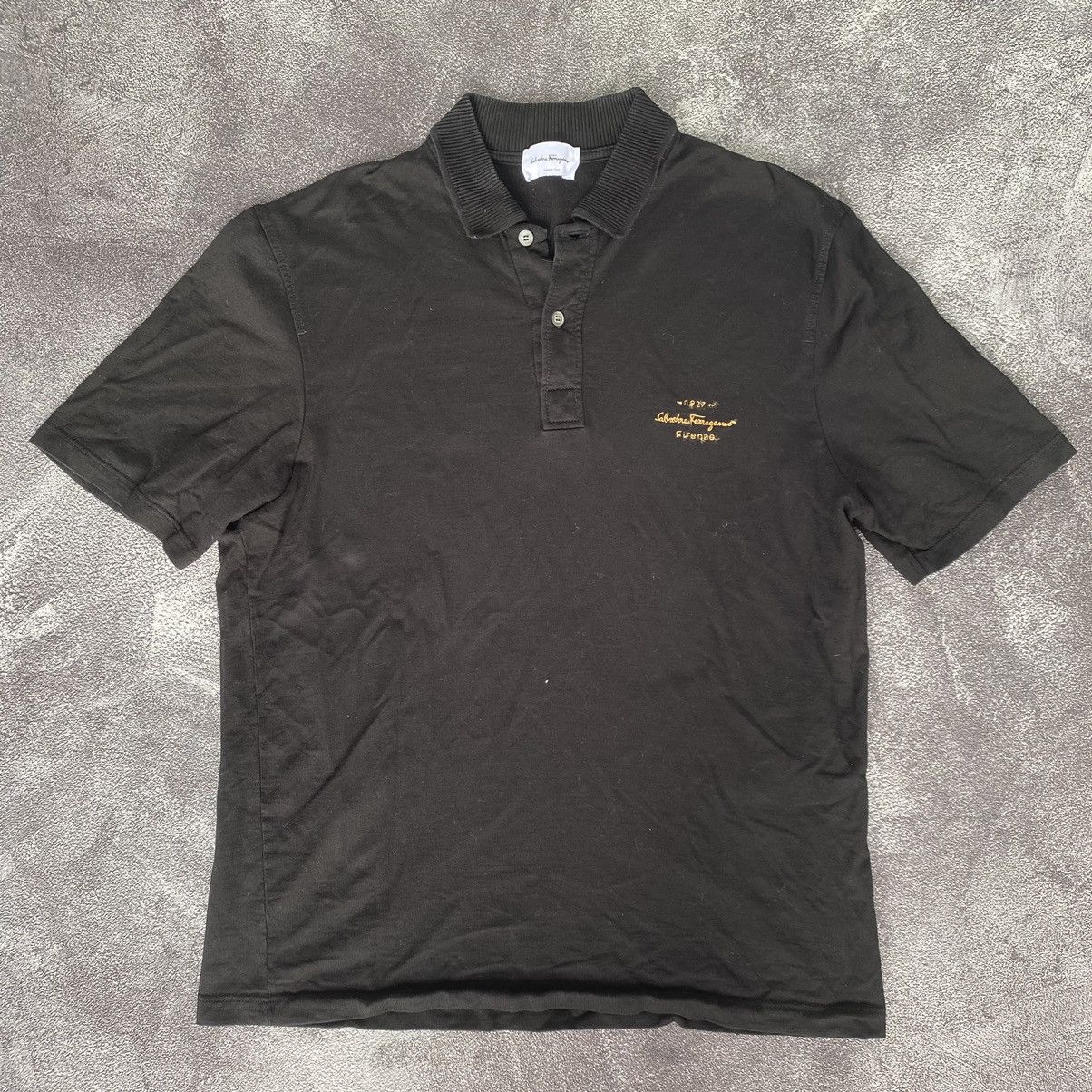 Japanese Brand × Salvatore Ferragamo Vintage Salvatore Ferragamo Polo Shirt Size US L / EU 52-54 / 3 - 1 Thumbnail