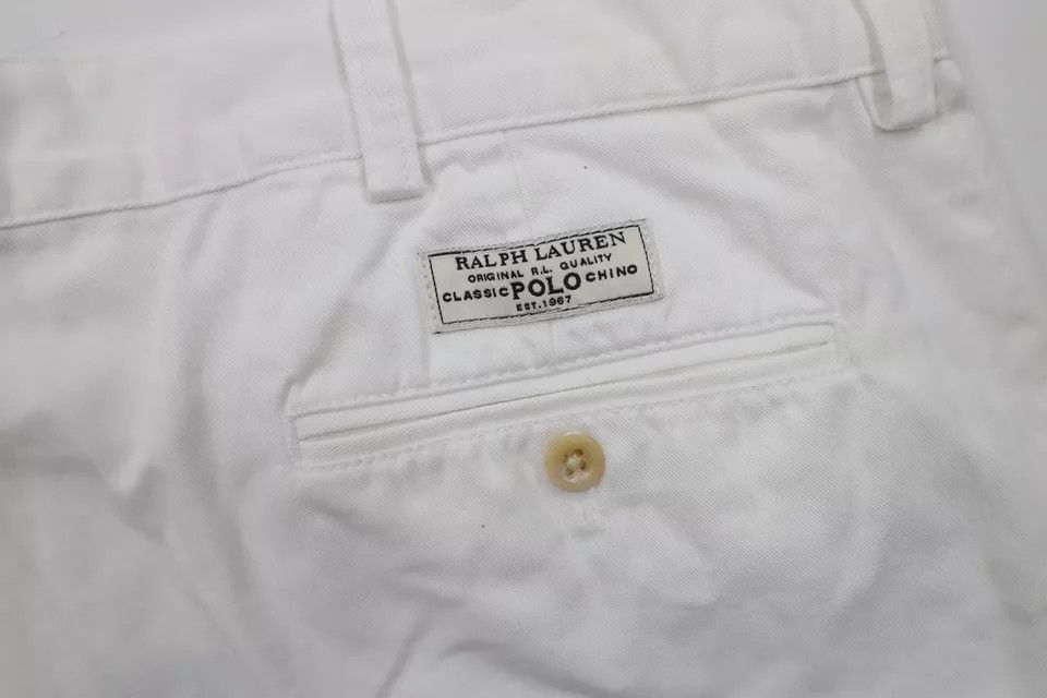 Ralph Lauren × Vintage Vintage 90s Ralph Lauren Above Knee Cotton Chino Shorts Size US 38 / EU 54 - 11 Thumbnail