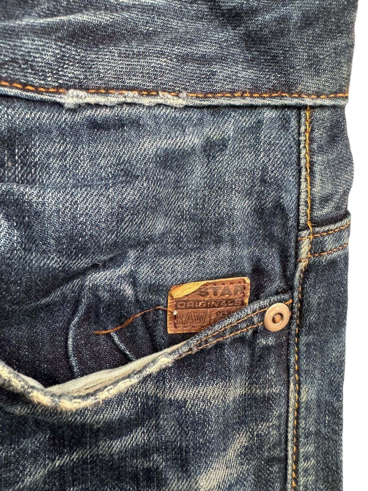 G-Star 💸LASTDROP💸 Vtg G-Star Raw Jeans Distressed Clawmark Denim Size US 30 / EU 46 - 6 Thumbnail