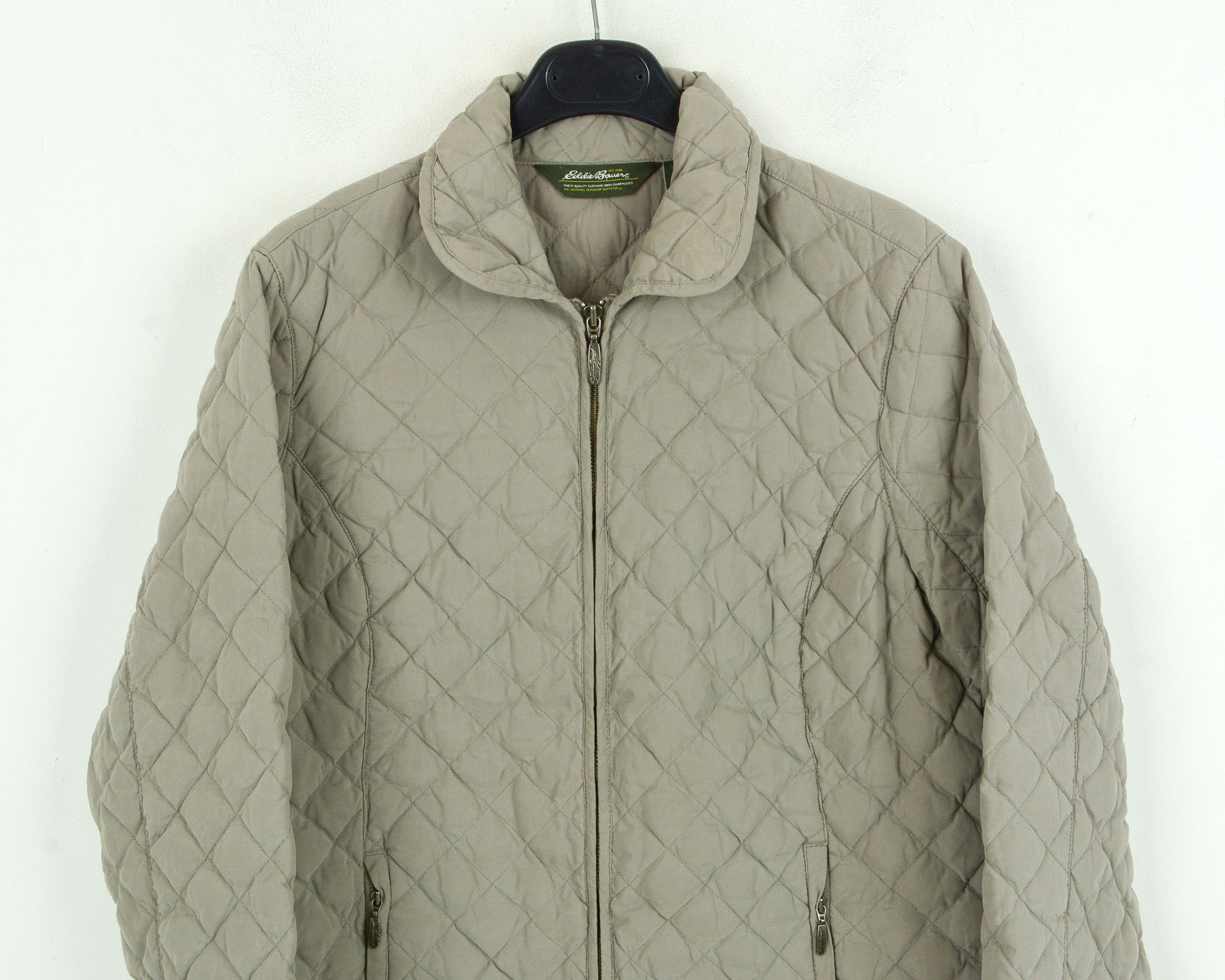 Eddie Bauer Women L Jacket Coat Overcoat Waistcoat Quilted Lightweight Size L / US 10 / IT 46 - 3 Thumbnail