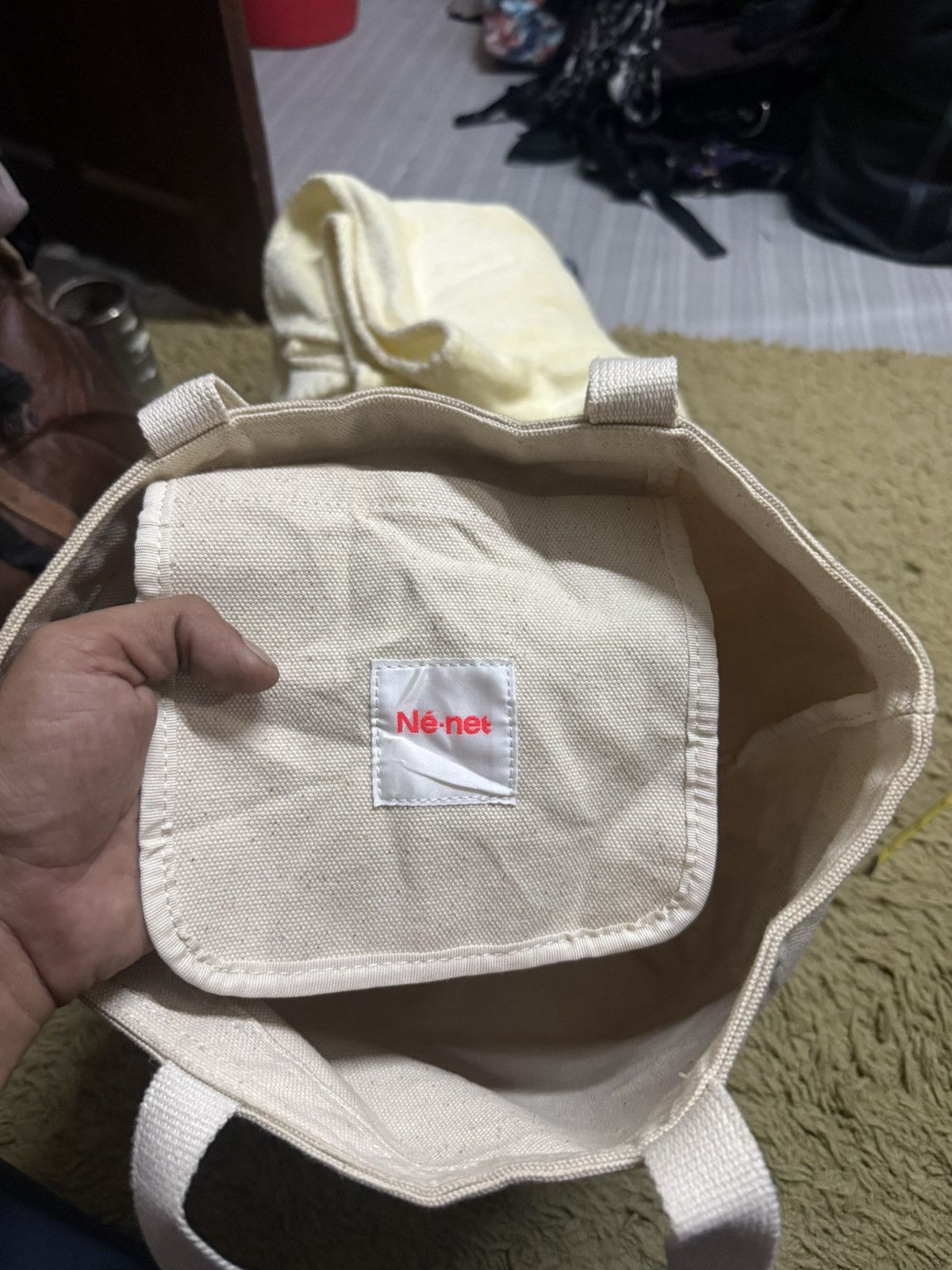 Issey Miyake Ne-net Totes Bag Canvas Collaboration Kitan Club From 2013 Size ONE SIZE - 7 Thumbnail