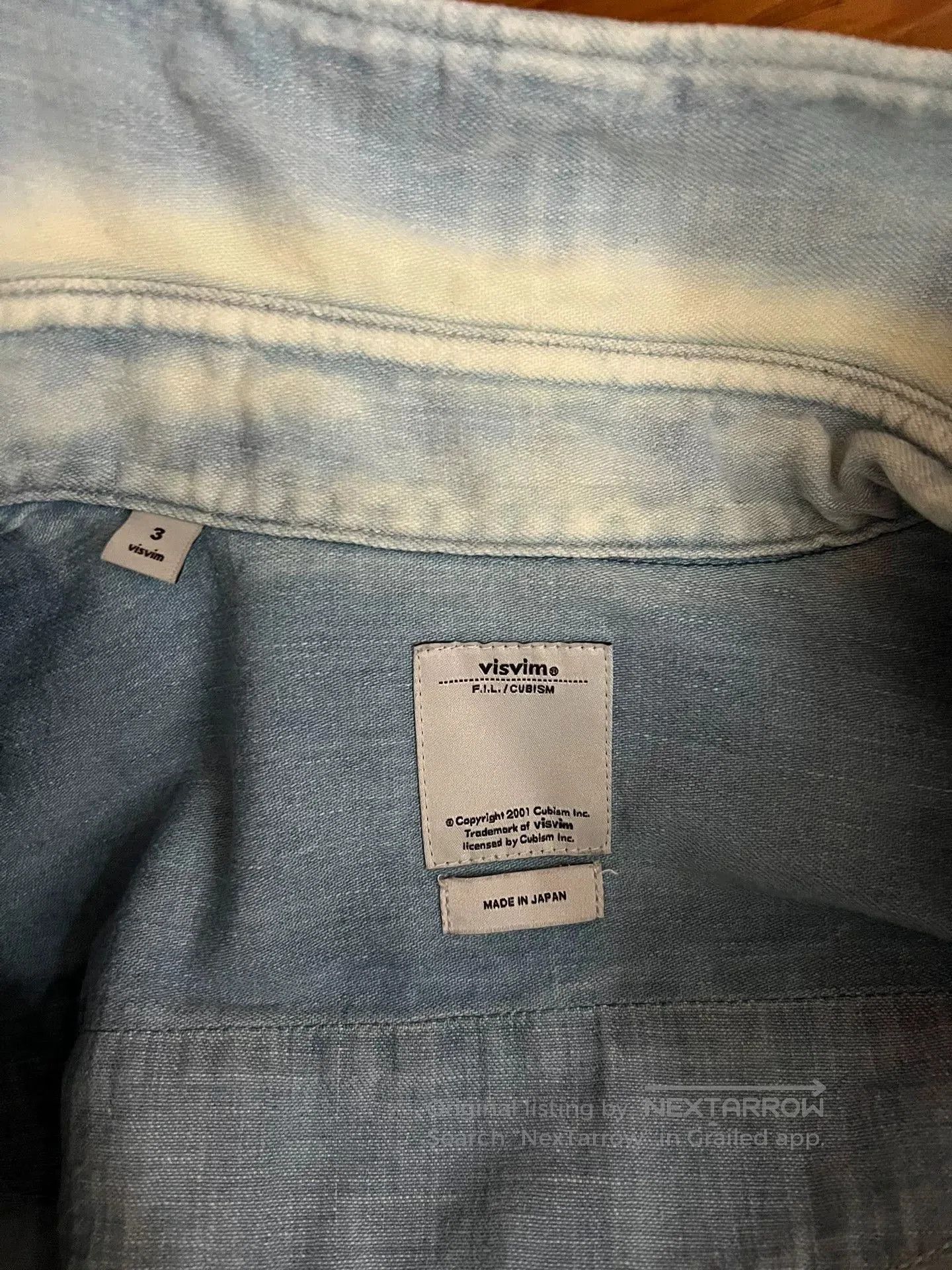 Visvim visvim 2017 denim shirt with paisley print. Size US M / EU 48-50 / 2 - 8 Thumbnail