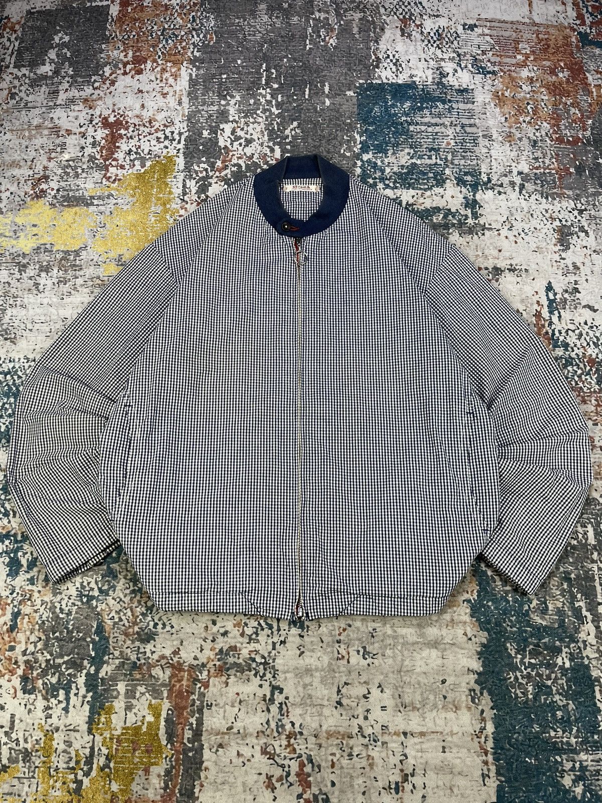 45rpm 45rpm & Joubu De Namagochi Checked Bomber Jackets Size US M / EU 48-50 / 2 - 2 Thumbnail