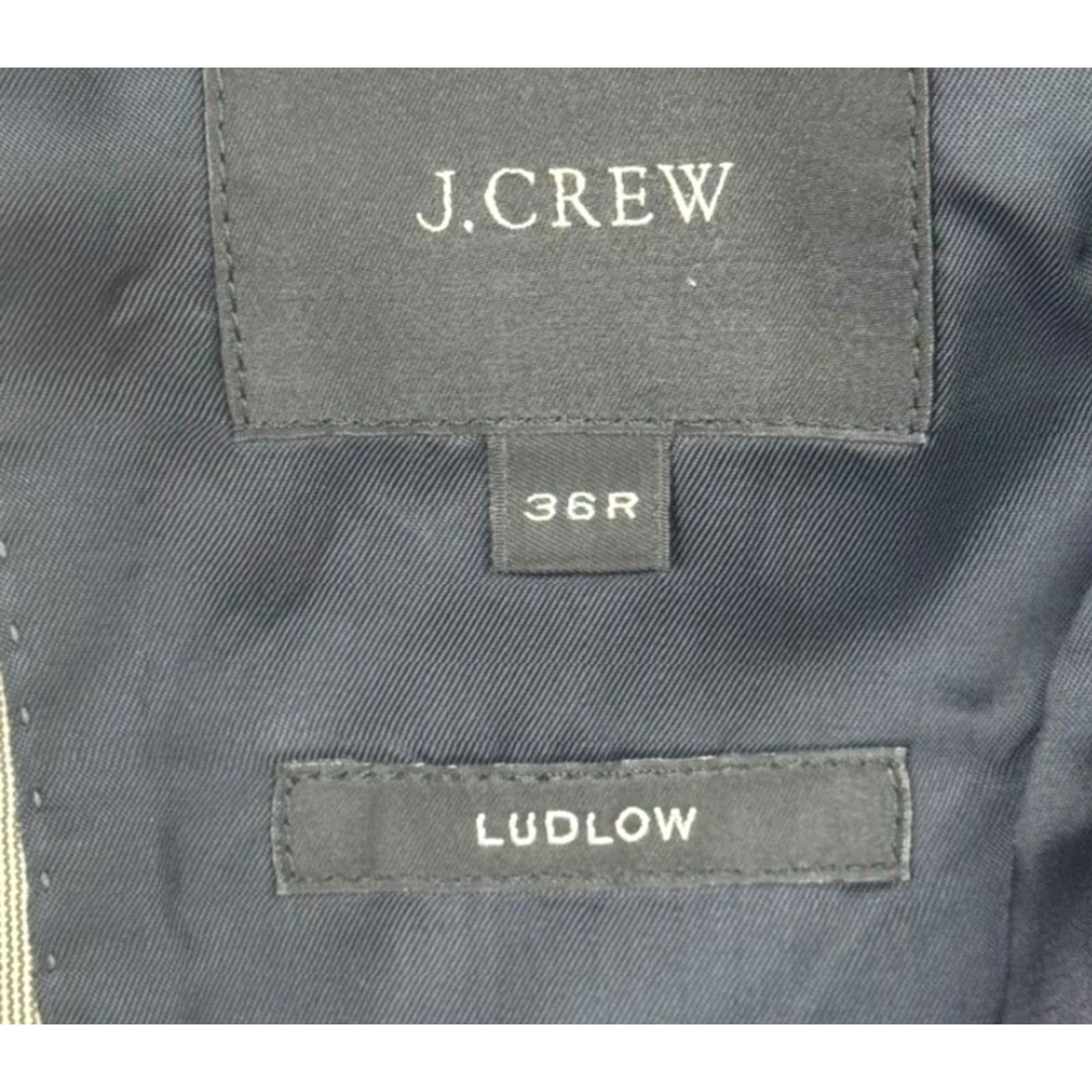 J.Crew J. Crew Blazer Mens Ludlow Cotton 2-Button Gray 36R Regular Jacket Coat Size 36R - 4 Thumbnail