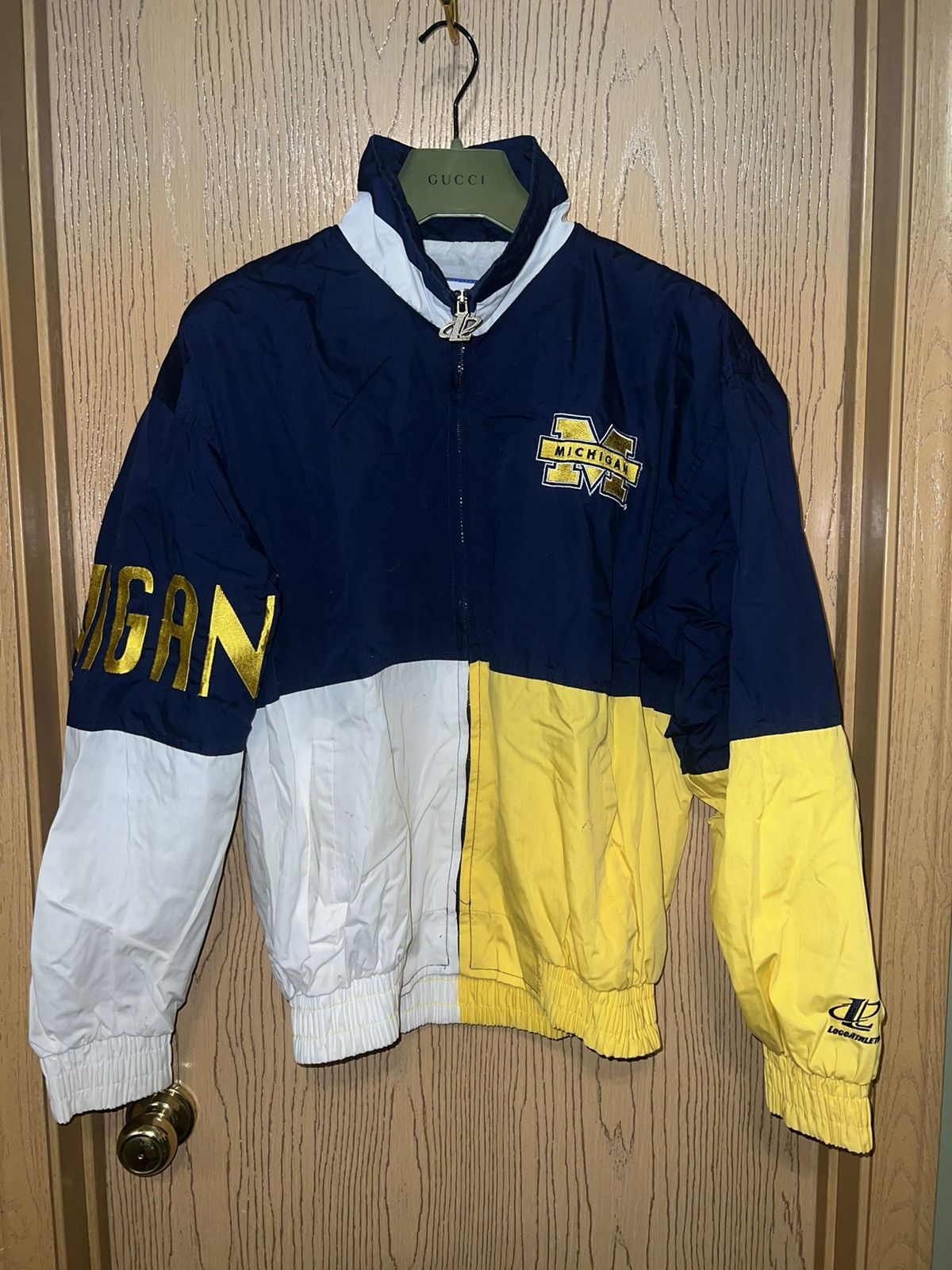 Logo Athletic × Vintage Vintage Michigan Logo Athletic Jacket Size Large Size US L / EU 52-54 / 3 - 1 Thumbnail