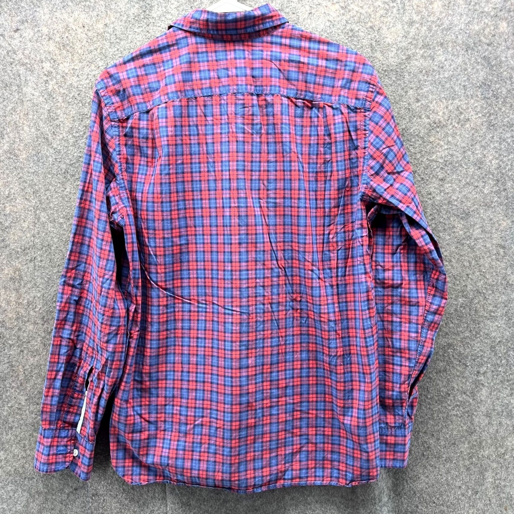 J.Crew VINTAGE J.CREW Shirt Men Medium Check Red Blue Plaid Button Down Plaid Preppy Vintage Size US M / EU 48-50 / 2 - 2 Thumbnail