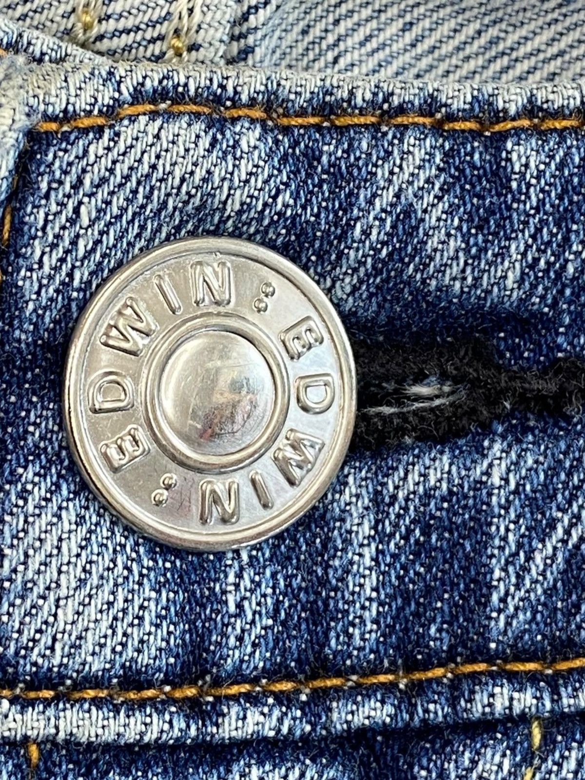 Edwin Edwin Whiskered Light Wash Baggy Jeans Style Size US 35 - 11 Thumbnail